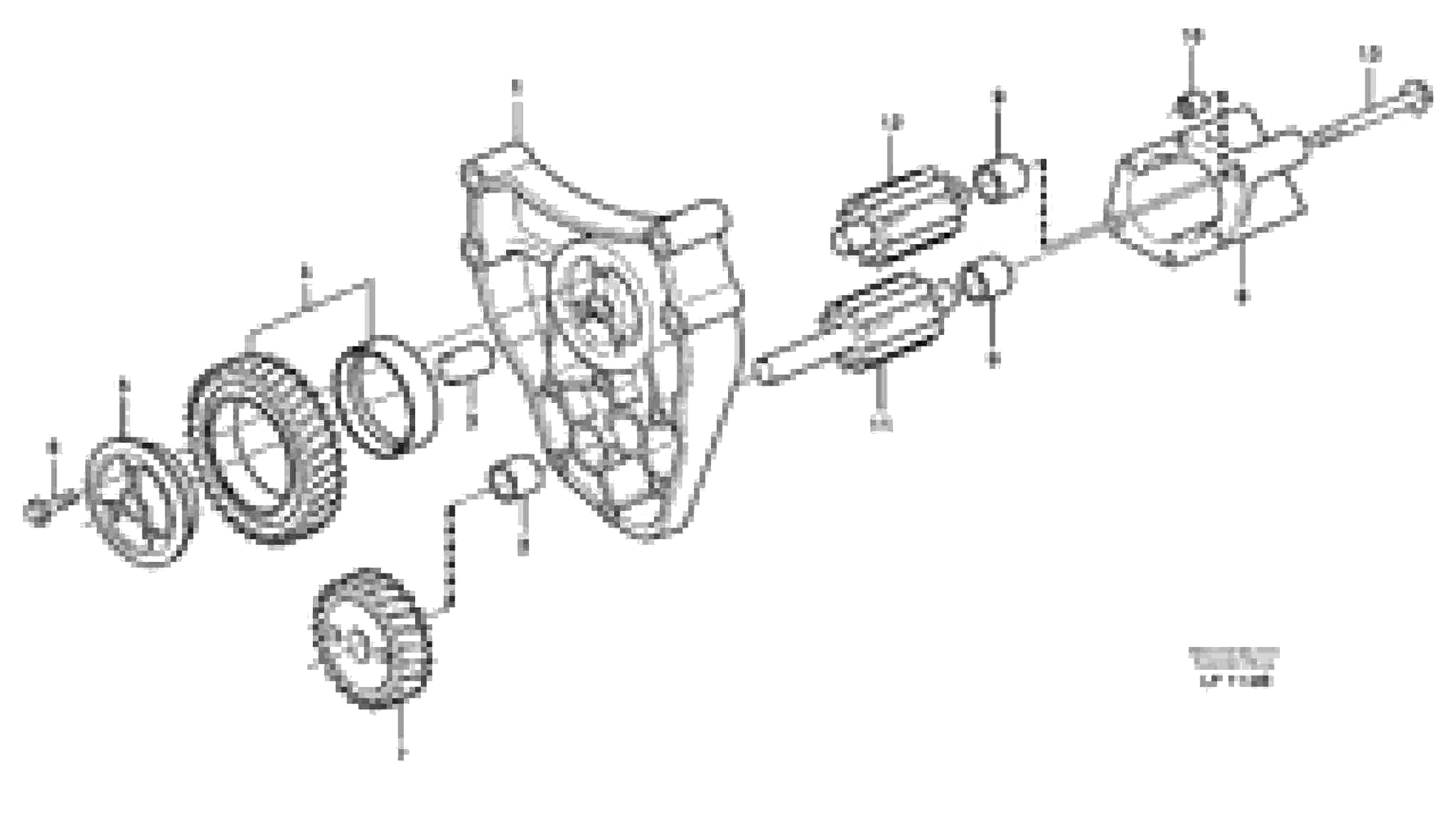Схема запчастей Volvo EW200 - 98979 Насос масляный EW200 SER NO 3175-