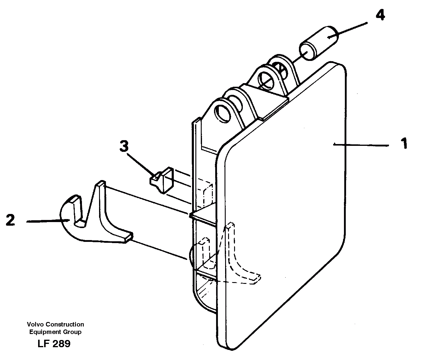 Схема запчастей Volvo EW200 - 14756 Hammer plate EW200 SER NO 3175-