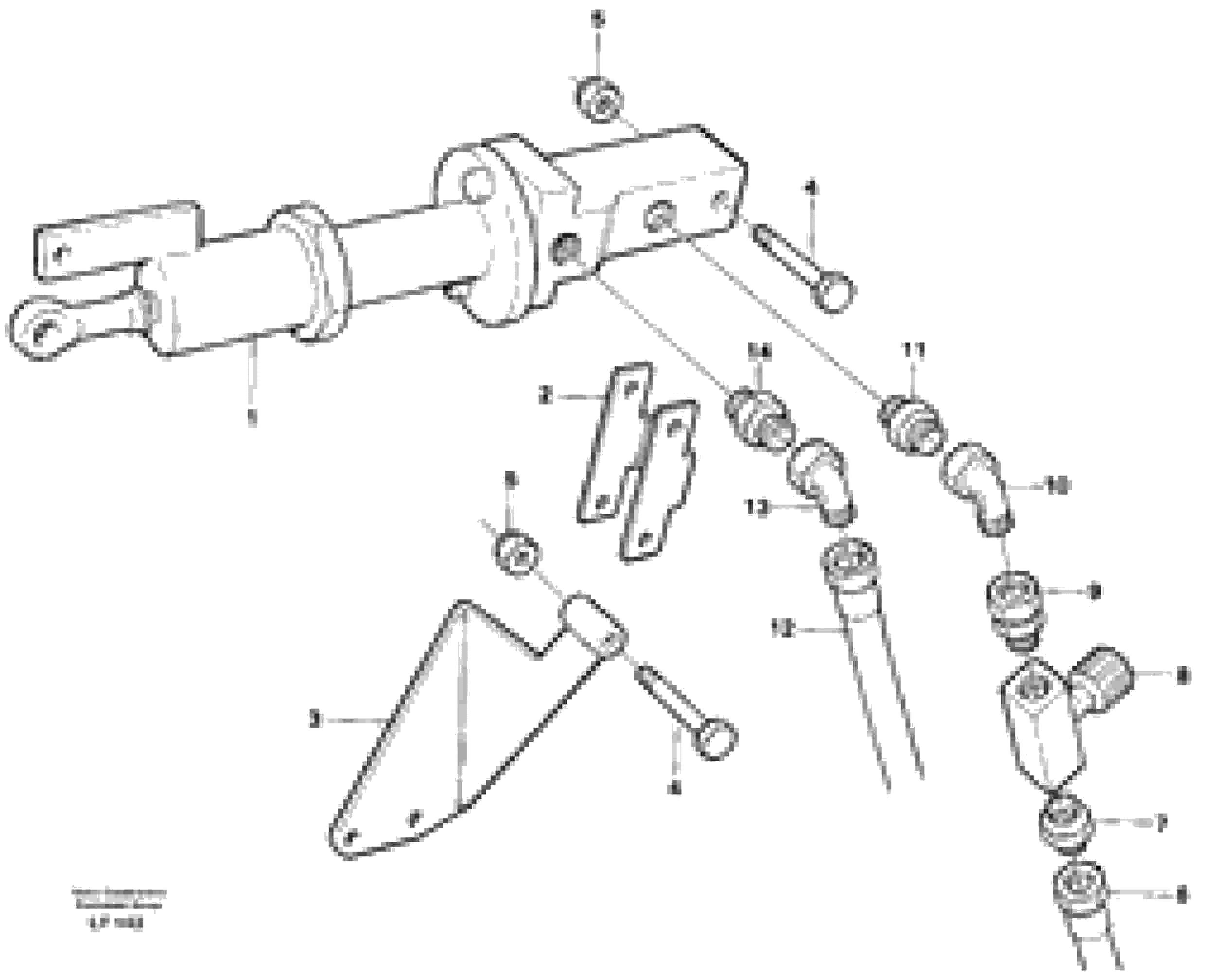 Схема запчастей Volvo EW200 - 36433 Fuel miser EW200 SER NO 3175-