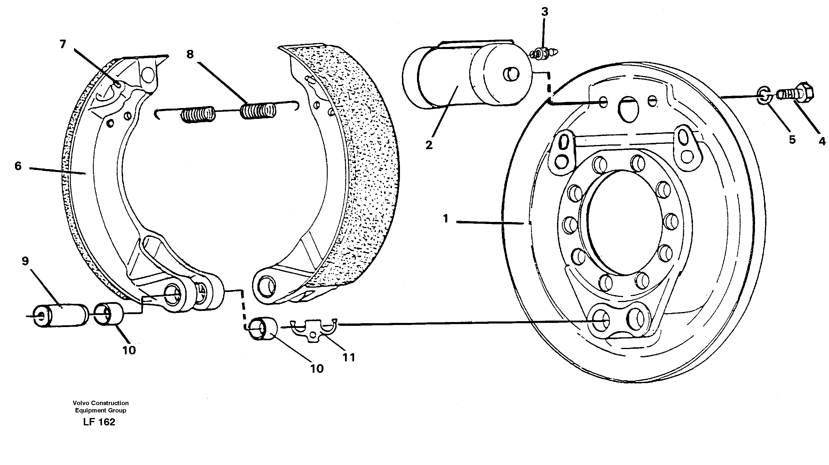 Схема запчастей Volvo EW200 - 57489 Тормоз парковочный EW200 SER NO 3175-