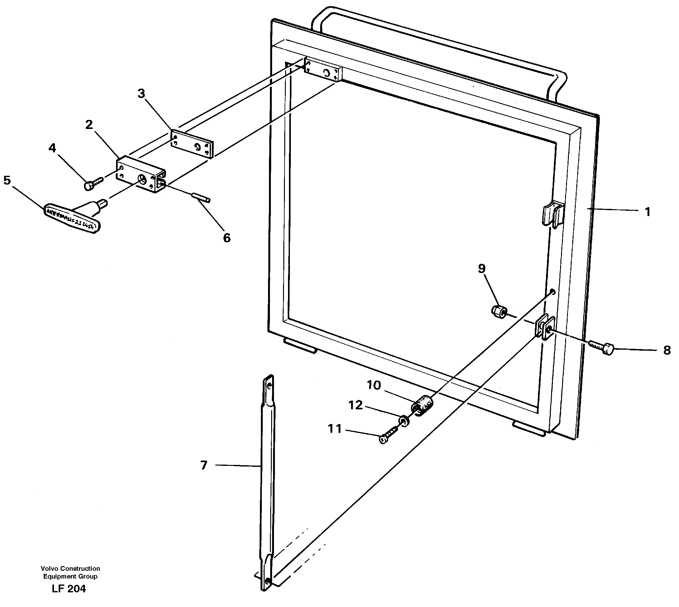 Схема запчастей Volvo EW200 - 34133 Hatch, valve housing EW200 SER NO 3175-