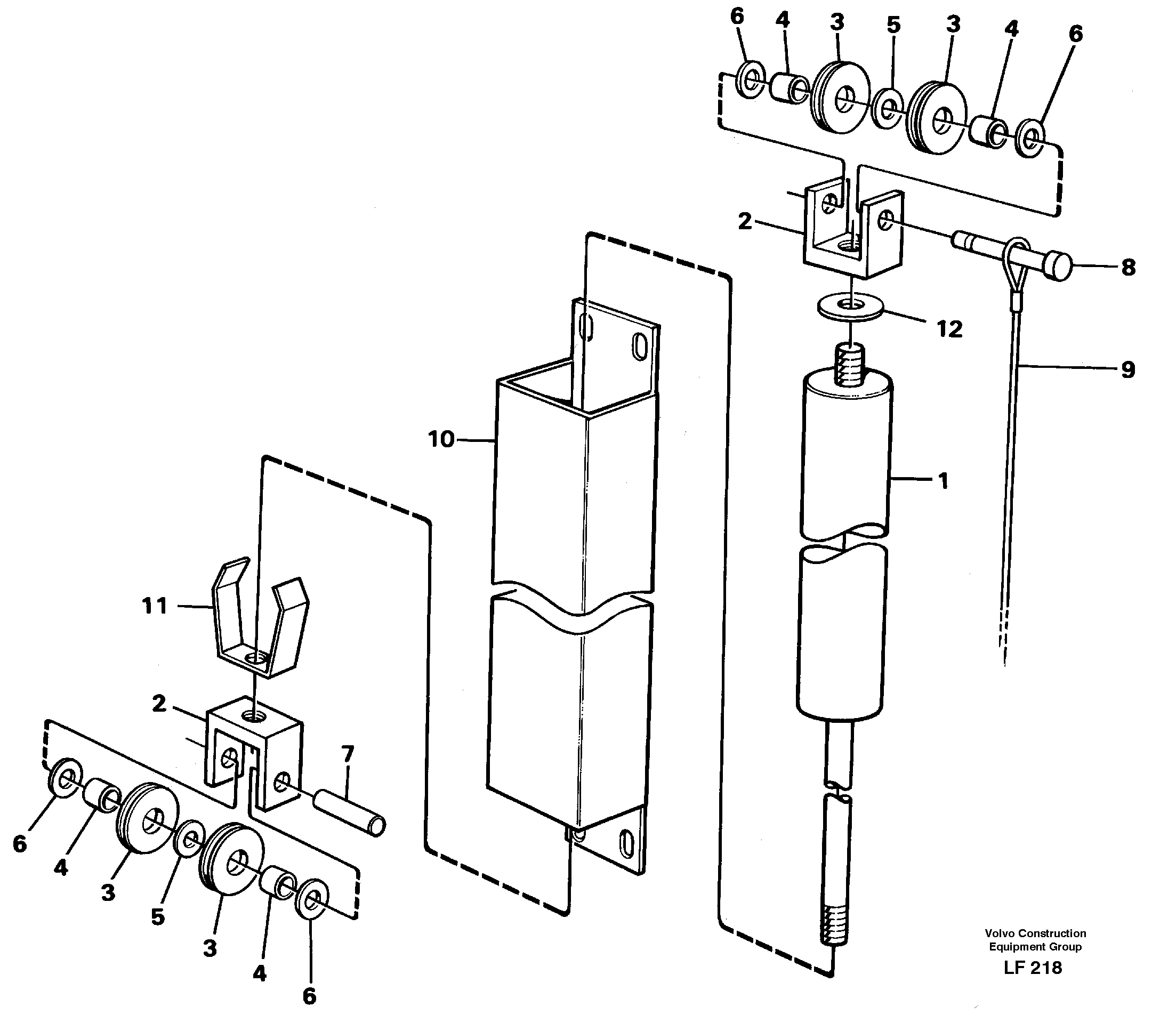 Схема запчастей Volvo EW200 - 13393 Window lifts EW200 SER NO 3175-