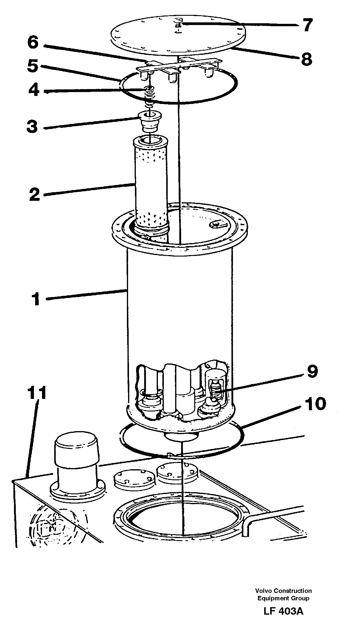 Схема запчастей Volvo EW200 - 13409 Filter box EW200 SER NO 3175-