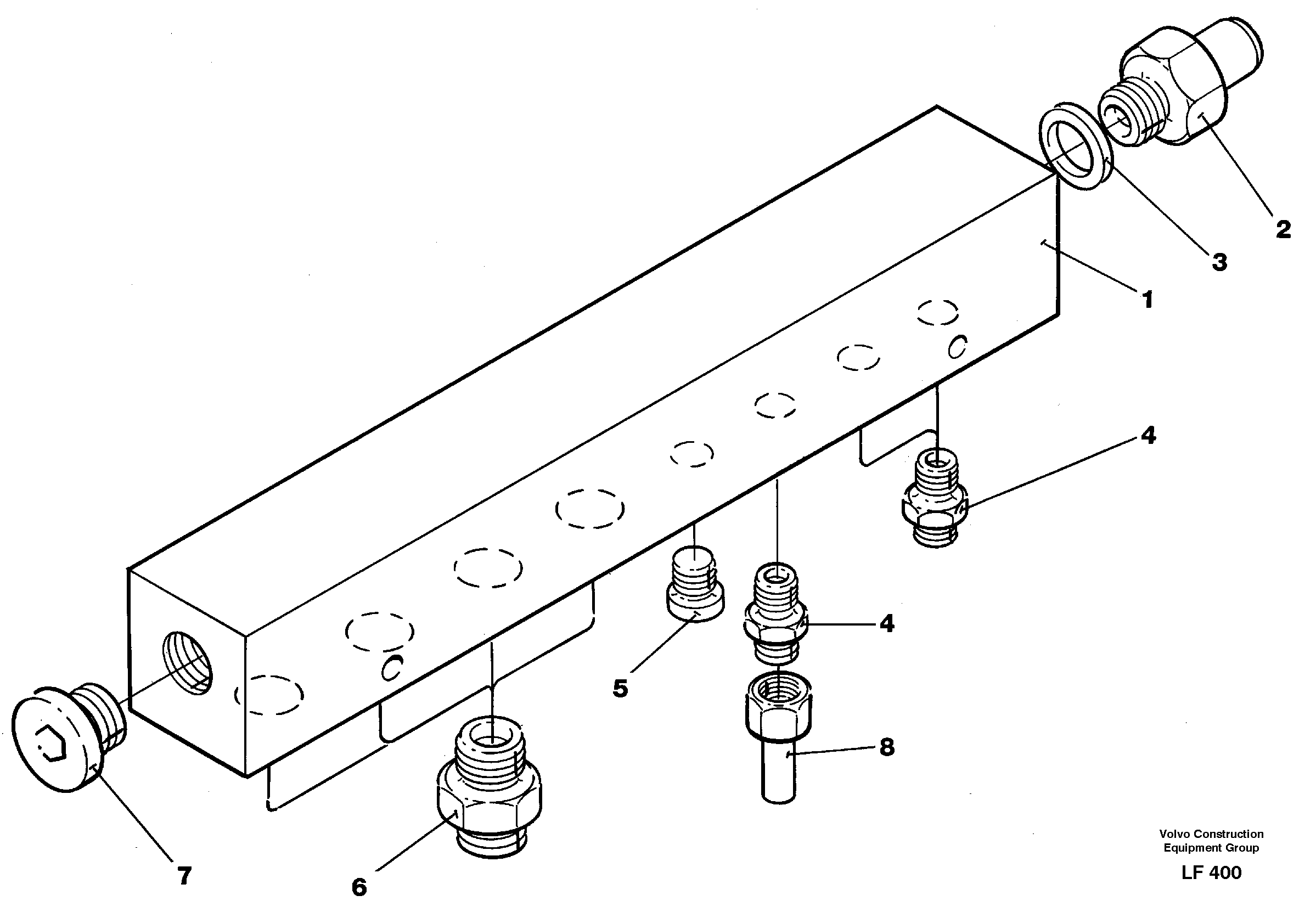 Схема запчастей Volvo EW200 - 34626 Connection board EW200 SER NO 3175-