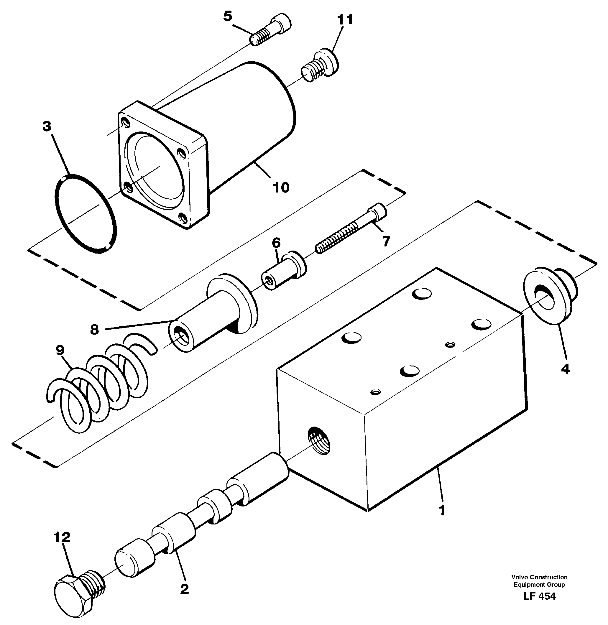 Схема запчастей Volvo EW200 - 100055 Float position valve EW200 SER NO 3175-