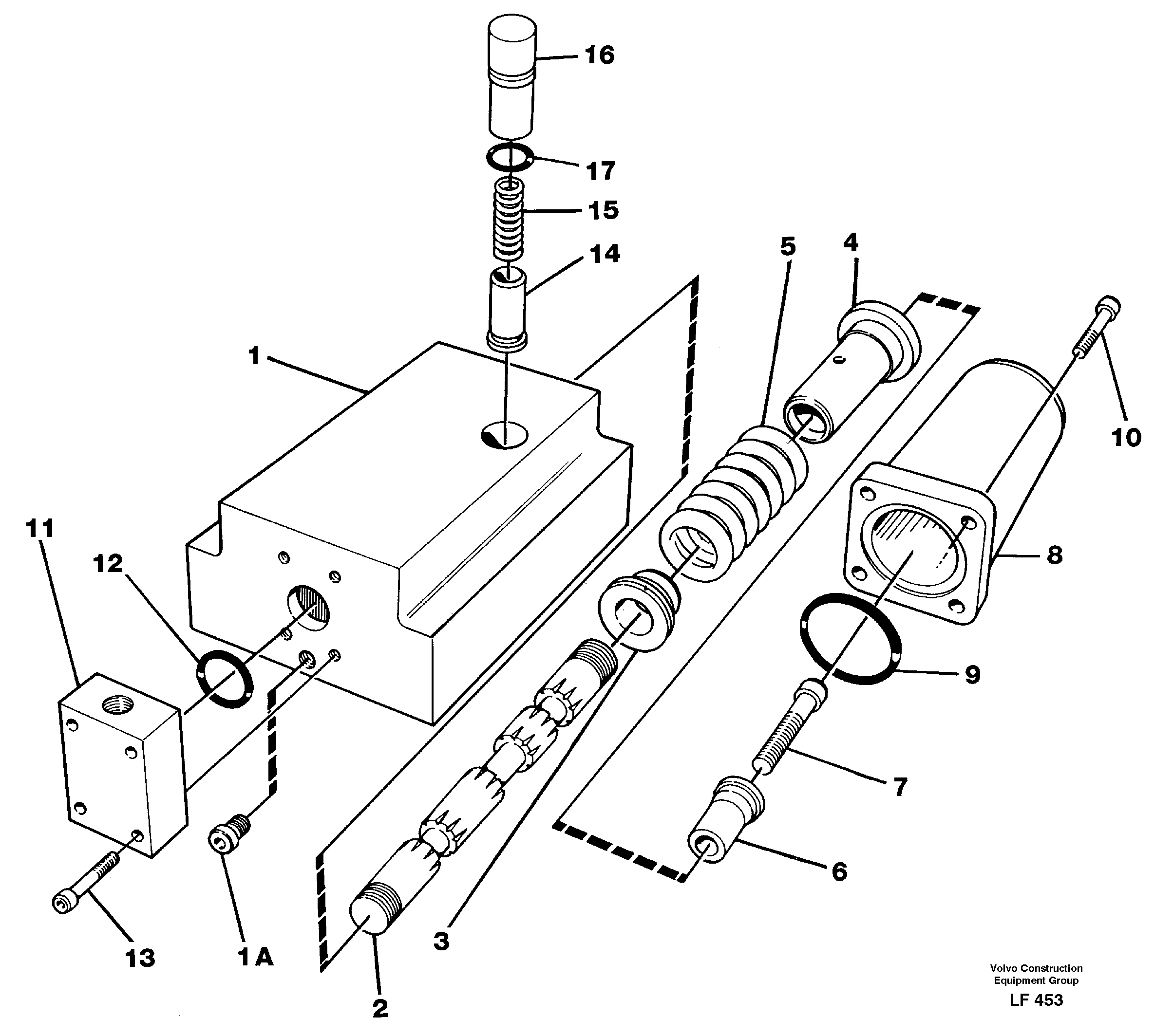 Схема запчастей Volvo EW200 - 100970 Four-way valve EW200 SER NO 3175-