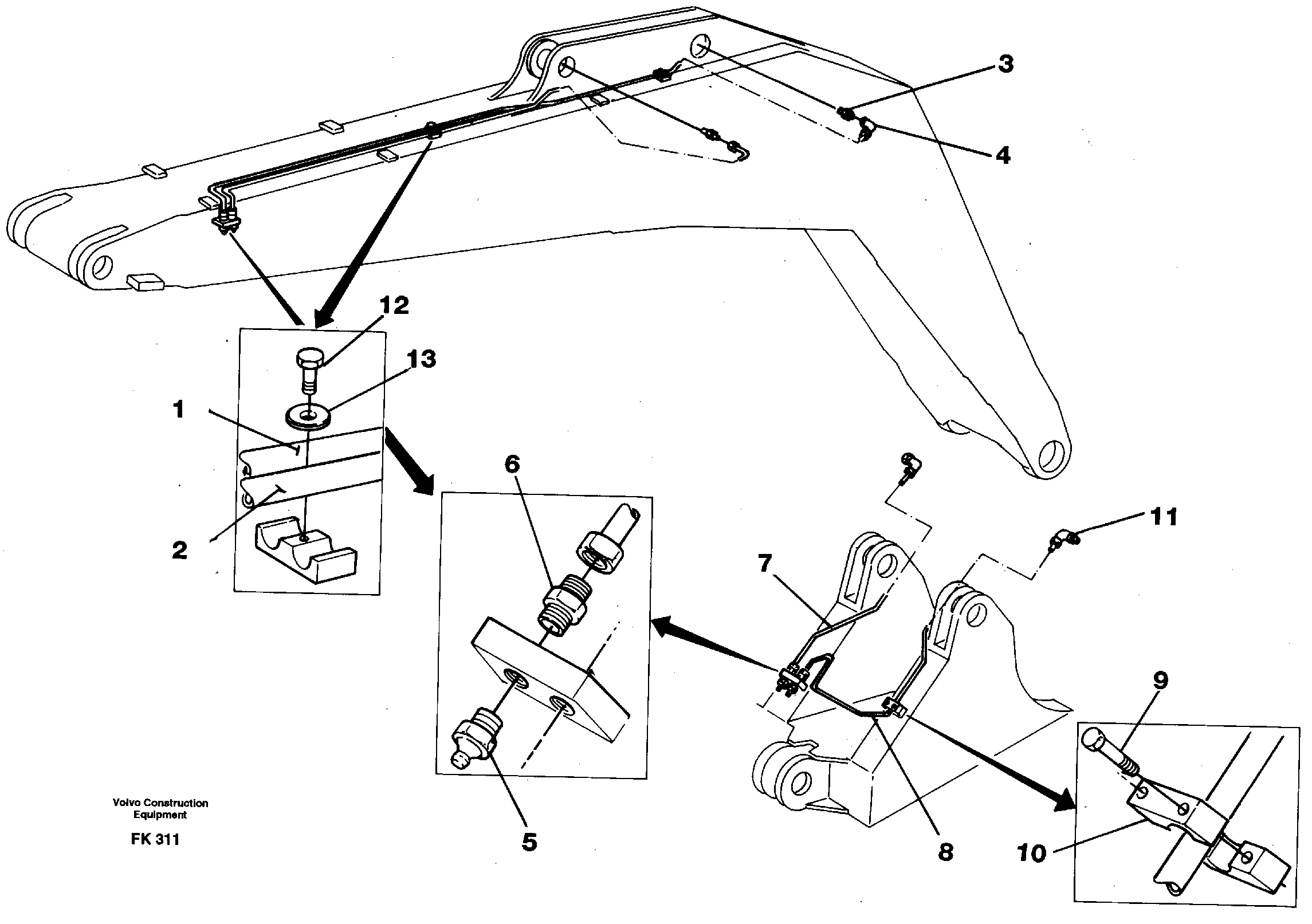 Схема запчастей Volvo EW200 - 42633 Backhoe lubricating 4,65m EW200 ?KERMAN ?KERMAN EW200