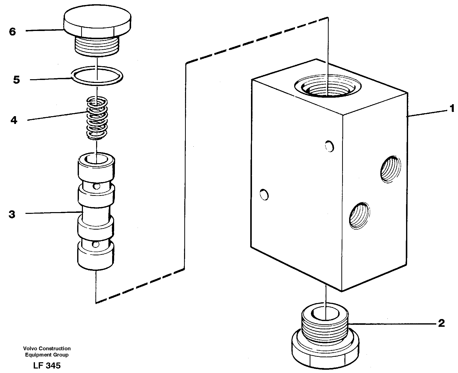 Схема запчастей Volvo EW200 - 19661 High speed valve EW200 SER NO 3175-