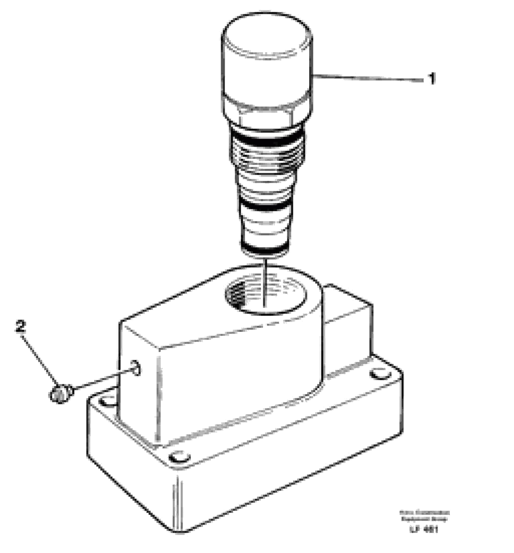 Схема запчастей Volvo EW200 - 27990 Pressure limiting valve EW200 SER NO 3175-