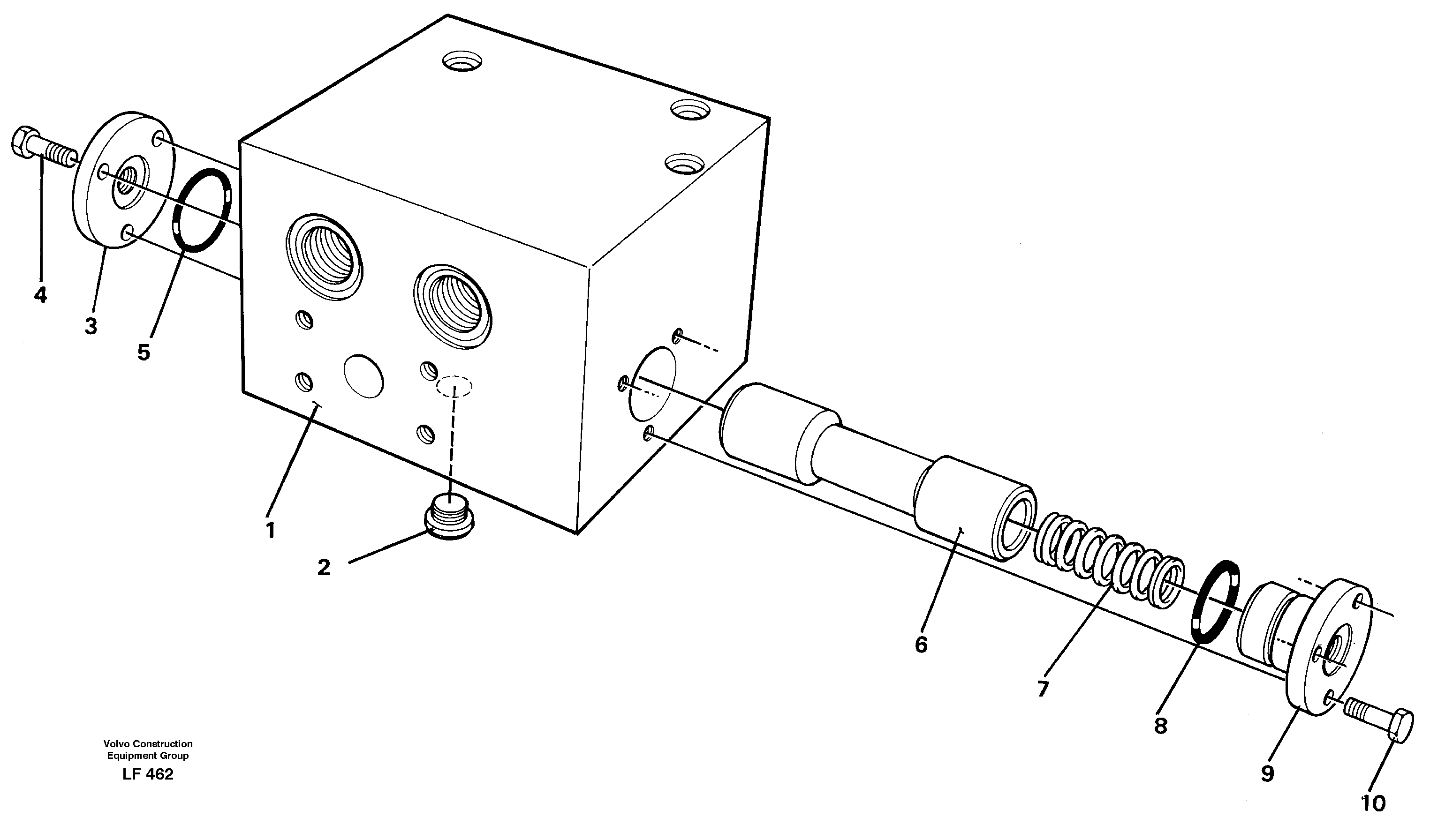 Схема запчастей Volvo EW200 - 27991 Connection valve EW200 SER NO 3175-
