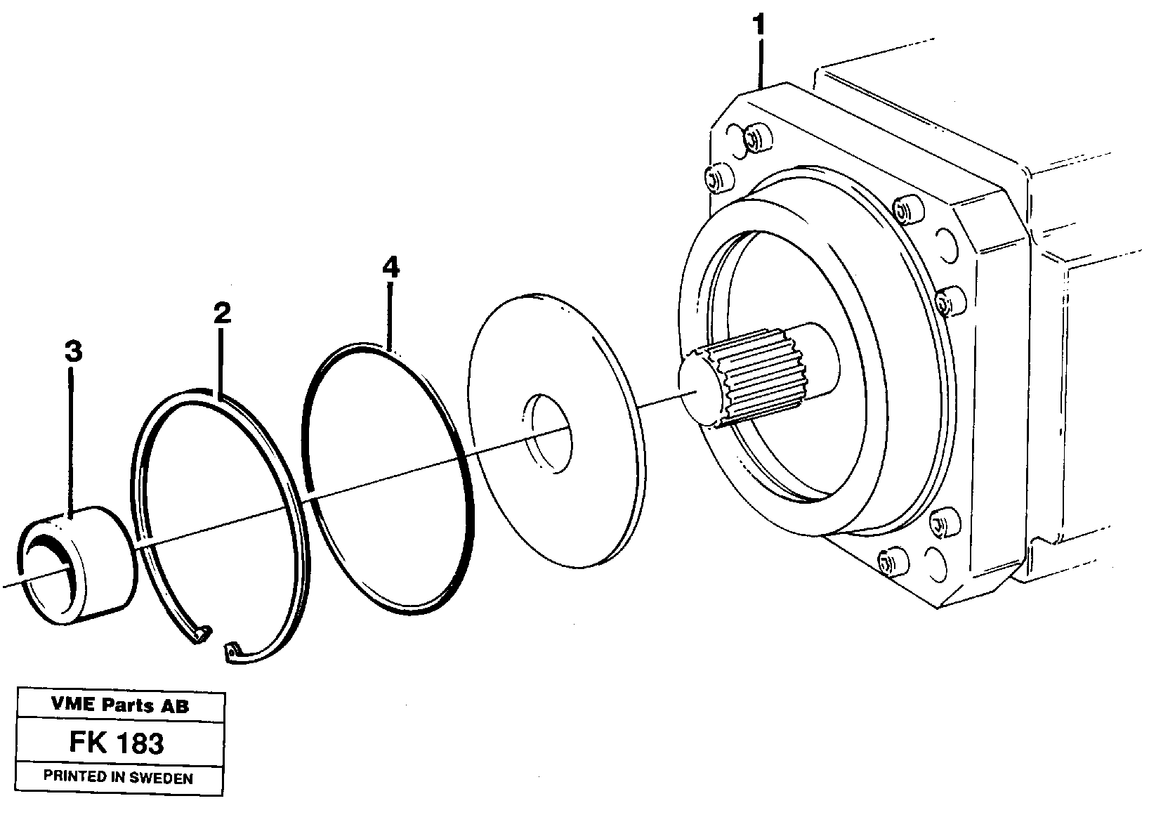 Схема запчастей Volvo EW200 - 9623 Hydraulic motor, transport EW200 ?KERMAN ?KERMAN EW200