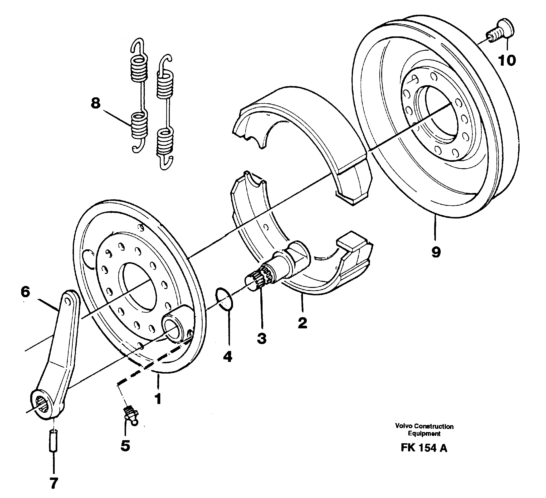 Схема запчастей Volvo EW200 - 95362 Universaljoint brake EW200 ?KERMAN ?KERMAN EW200