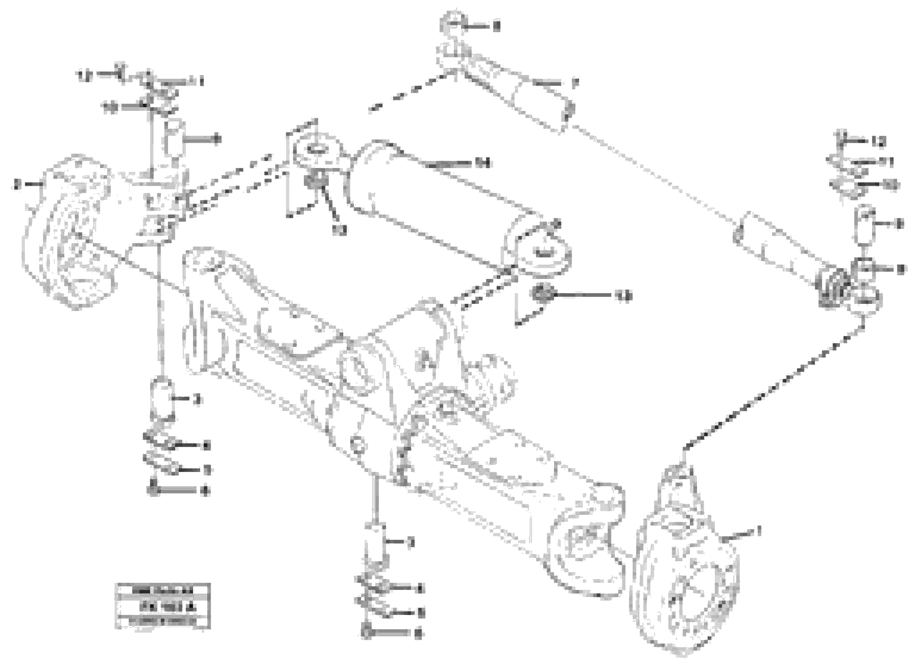 Схема запчастей Volvo EW200 - 11509 Link housing and parallel stay EW200 ?KERMAN ?KERMAN EW200