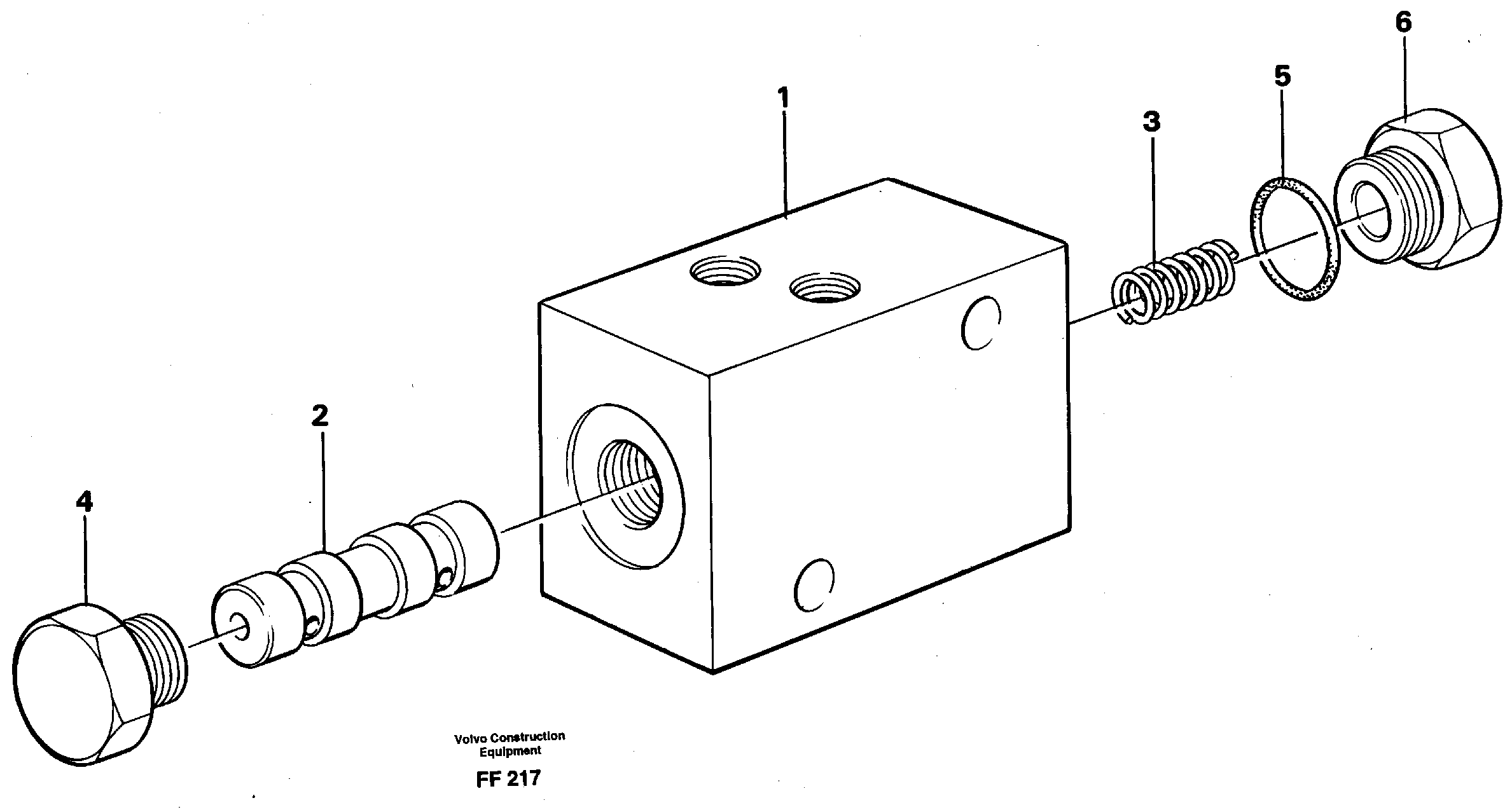 Схема запчастей Volvo EC130C - 22237 Slew valve block EC130C ?KERMAN ?KERMAN EC130C SER NO - 220