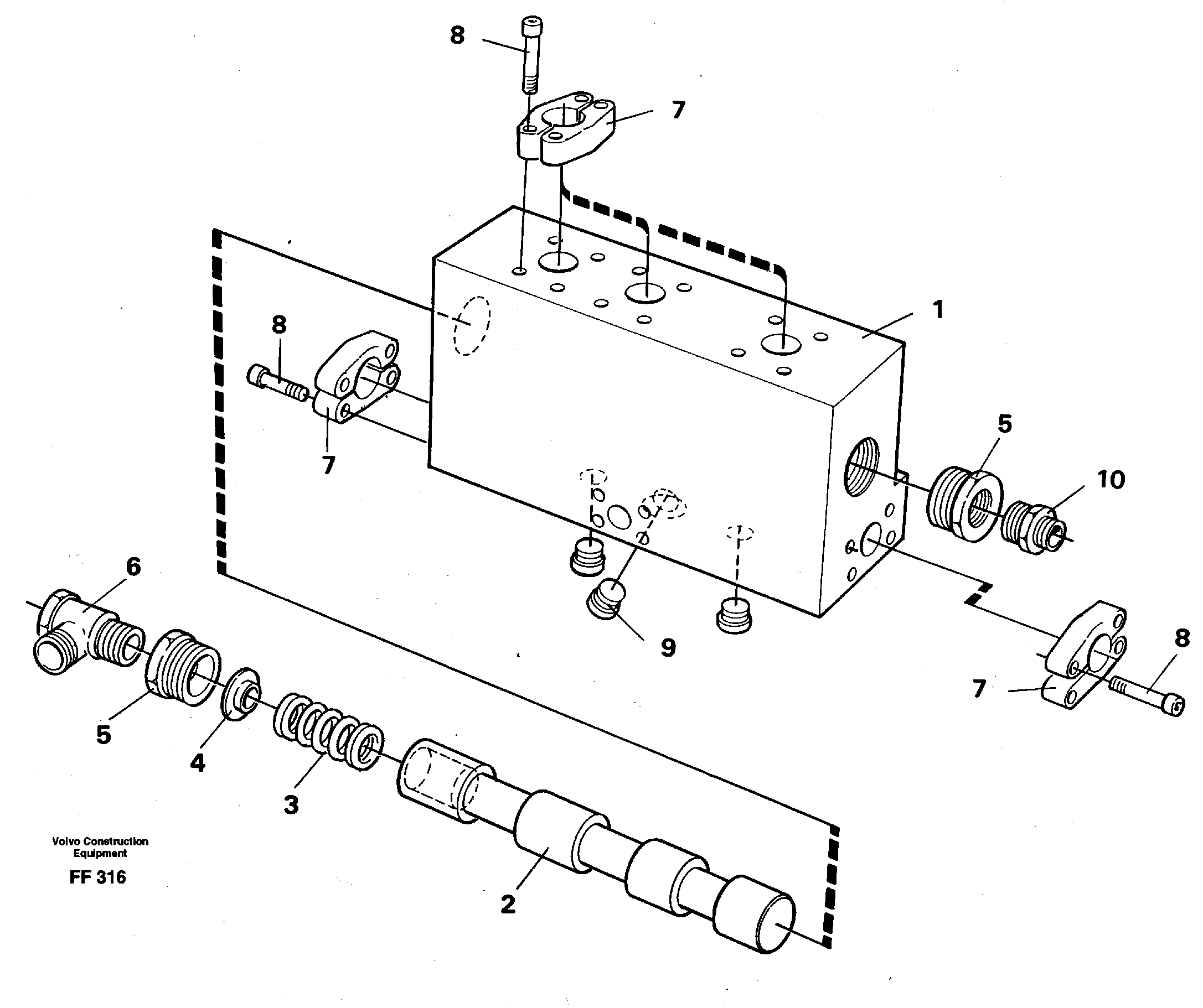 Схема запчастей Volvo EC130C - 2297 Operating valve EC130C ?KERMAN ?KERMAN EC130C SER NO - 220