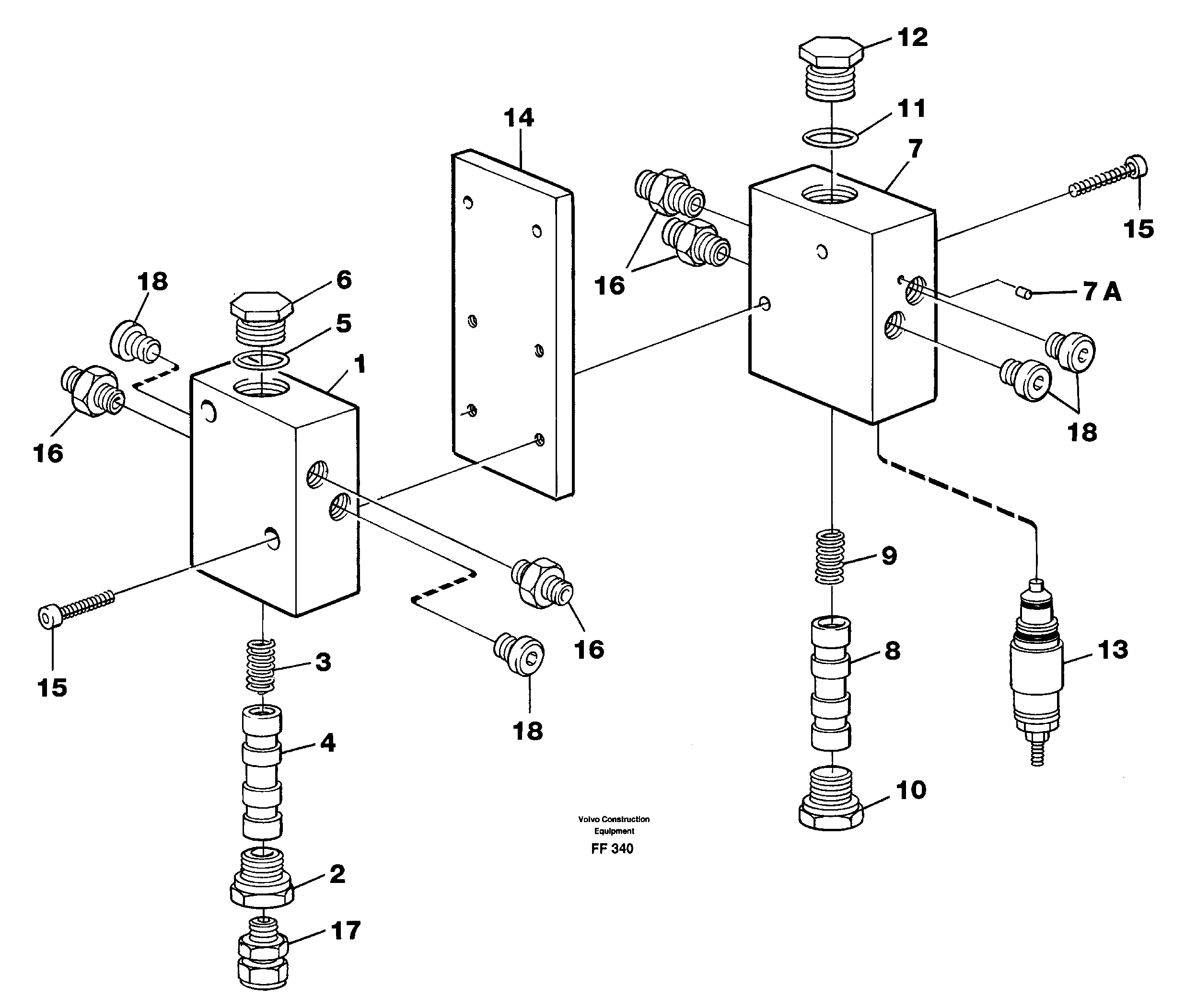 Схема запчастей Volvo EC130C - 2302 Relay valves EC130C ?KERMAN ?KERMAN EC130C SER NO - 220