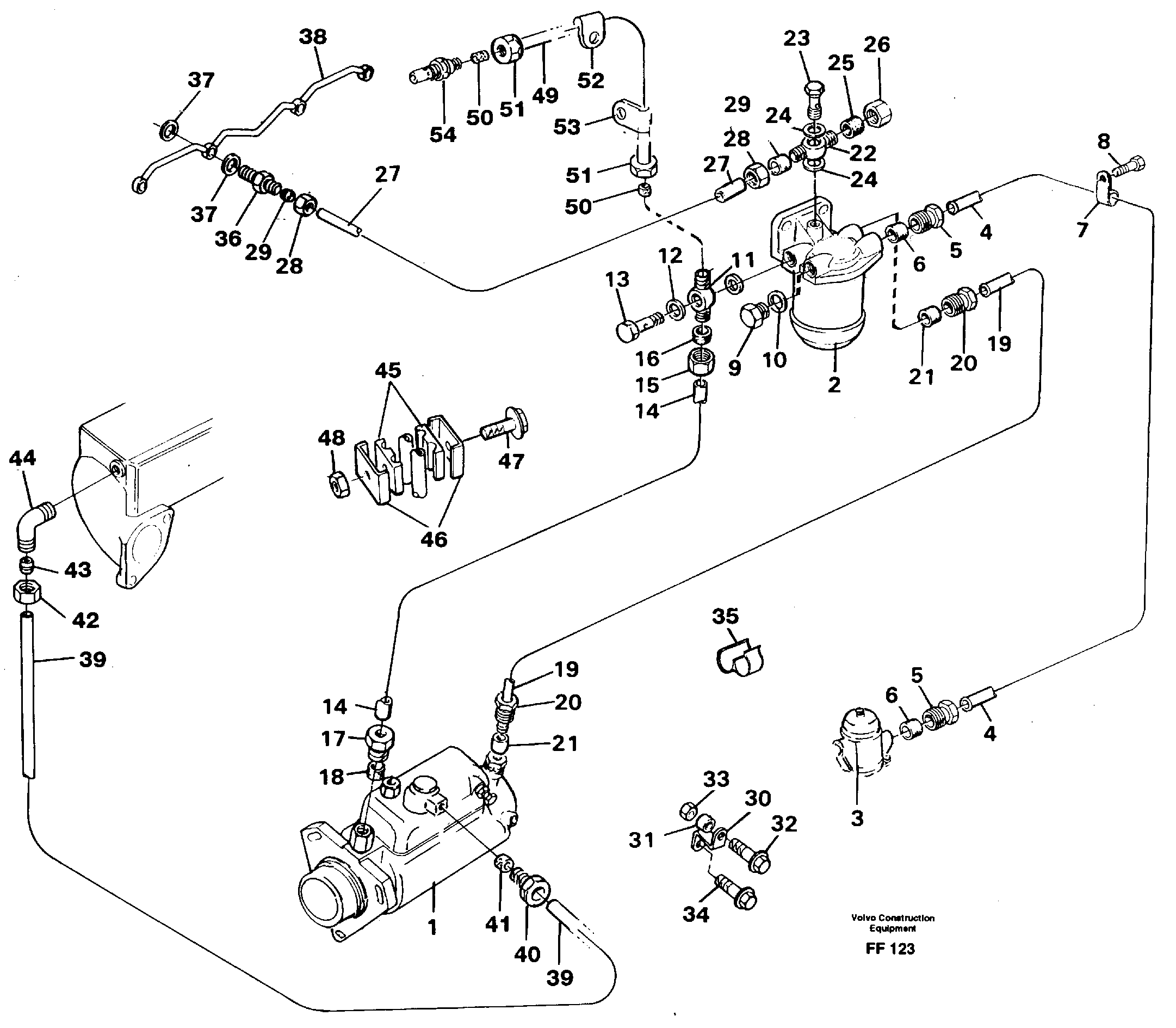 Схема запчастей Volvo EC130C - 466 Fuel system: Fuel pump - fuel inject EC130C ?KERMAN ?KERMAN EC130C SER NO - 220