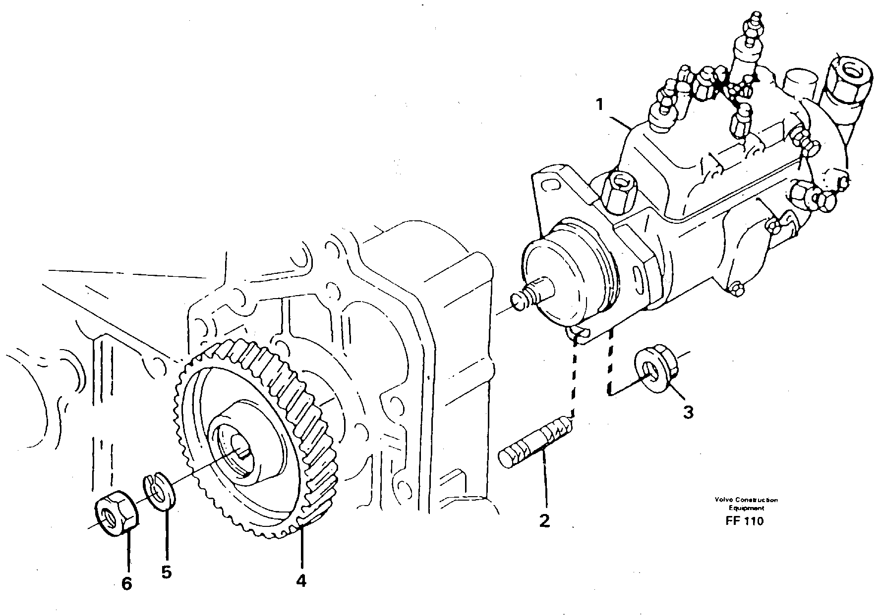 Схема запчастей Volvo EC130C - 82760 Injection pump with drive EC130C ?KERMAN ?KERMAN EC130C SER NO - 220