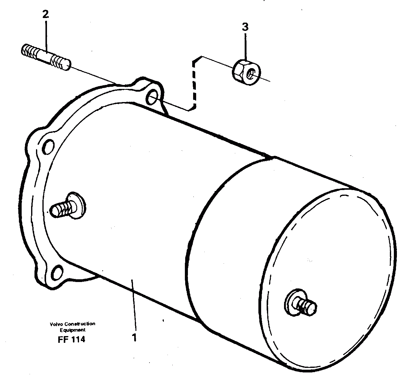Схема запчастей Volvo EC130C - 31478 Starter motor, mounting EC130C ?KERMAN ?KERMAN EC130C SER NO - 220