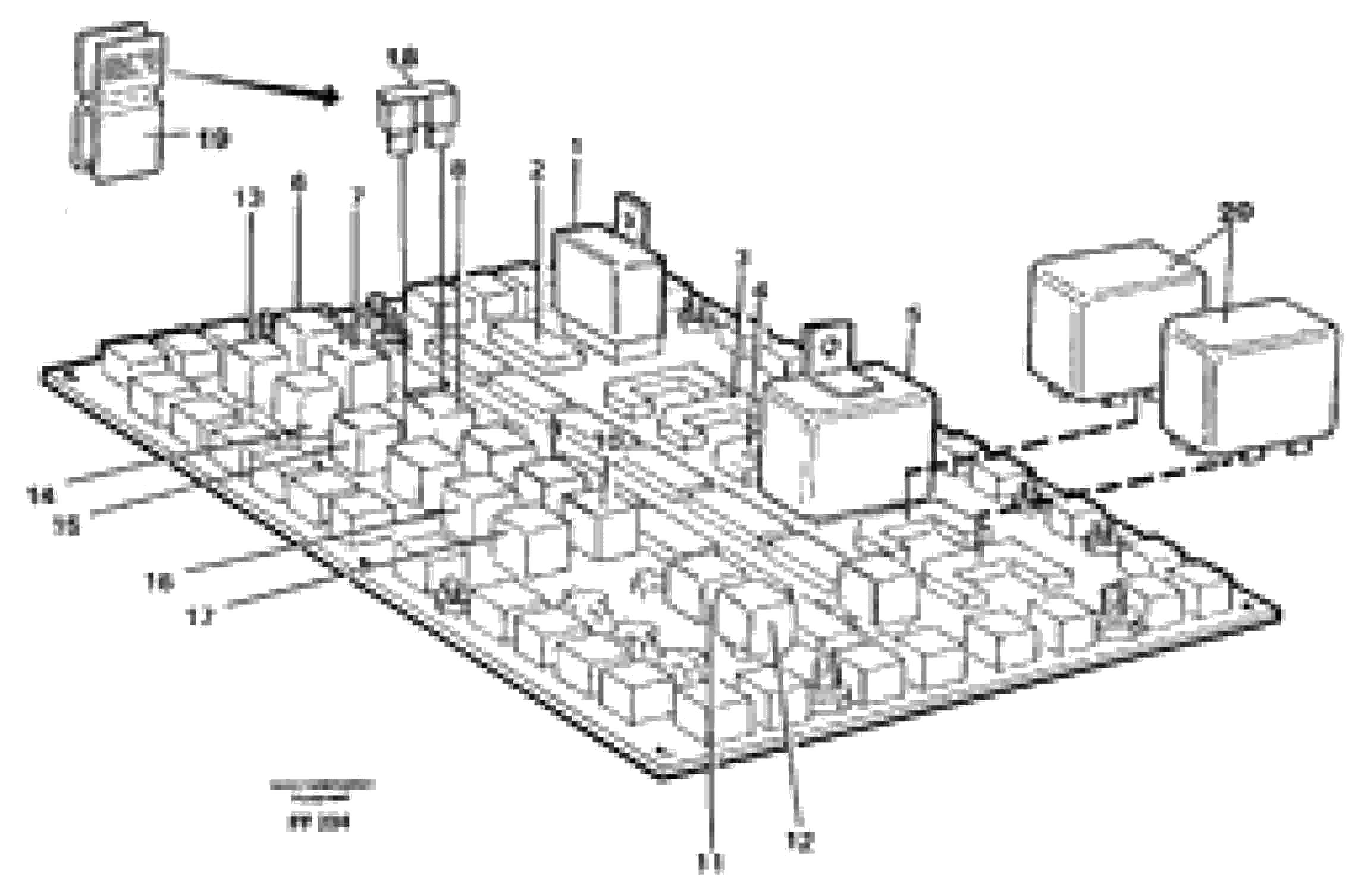 Схема запчастей Volvo EC130C - 105375 Electrical distribution unit, relay EC130C ?KERMAN ?KERMAN EC130C SER NO - 220