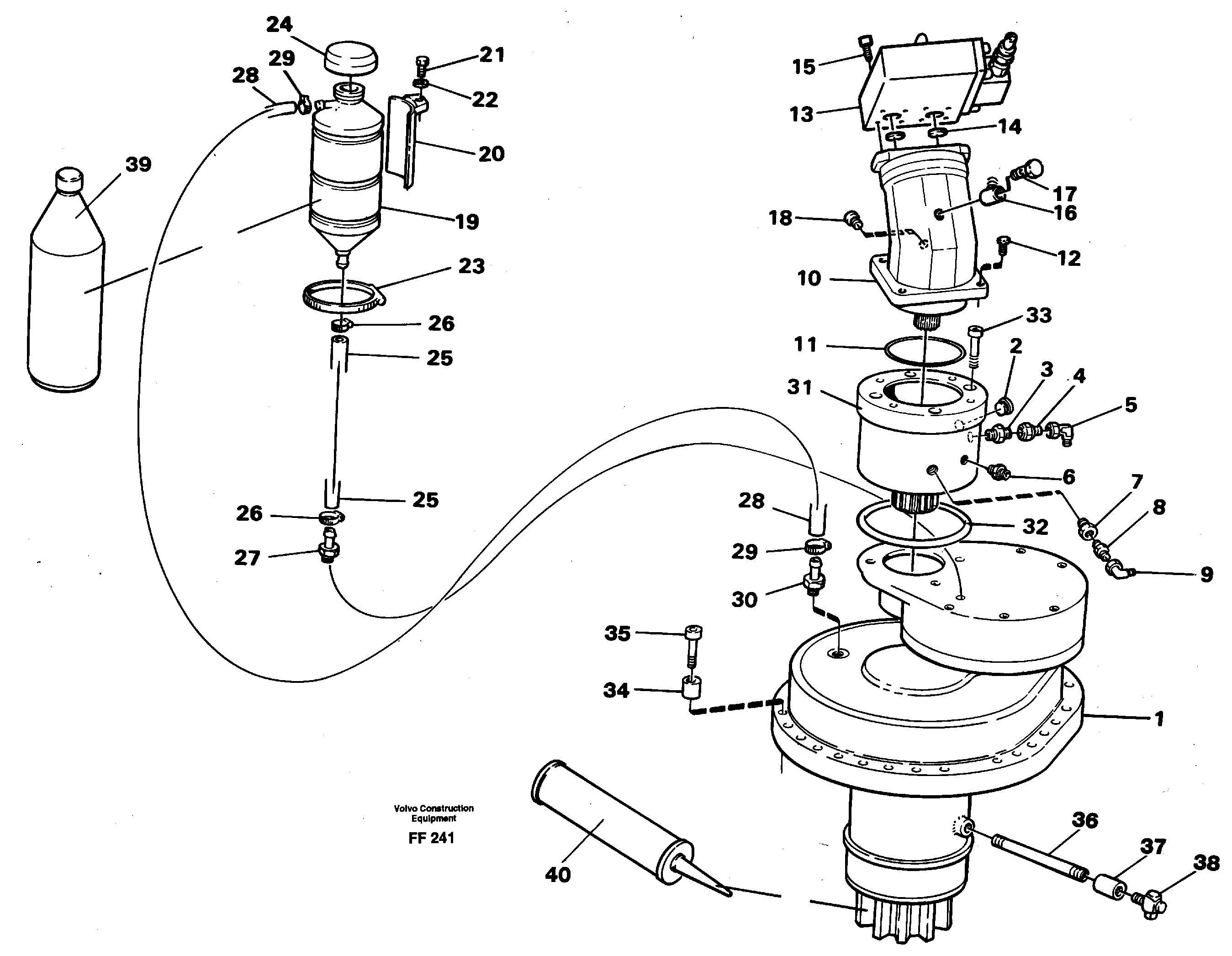 Схема запчастей Volvo EC130C - 76554 Slewing gear box with fitting parts EC130C ?KERMAN ?KERMAN EC130C SER NO - 220