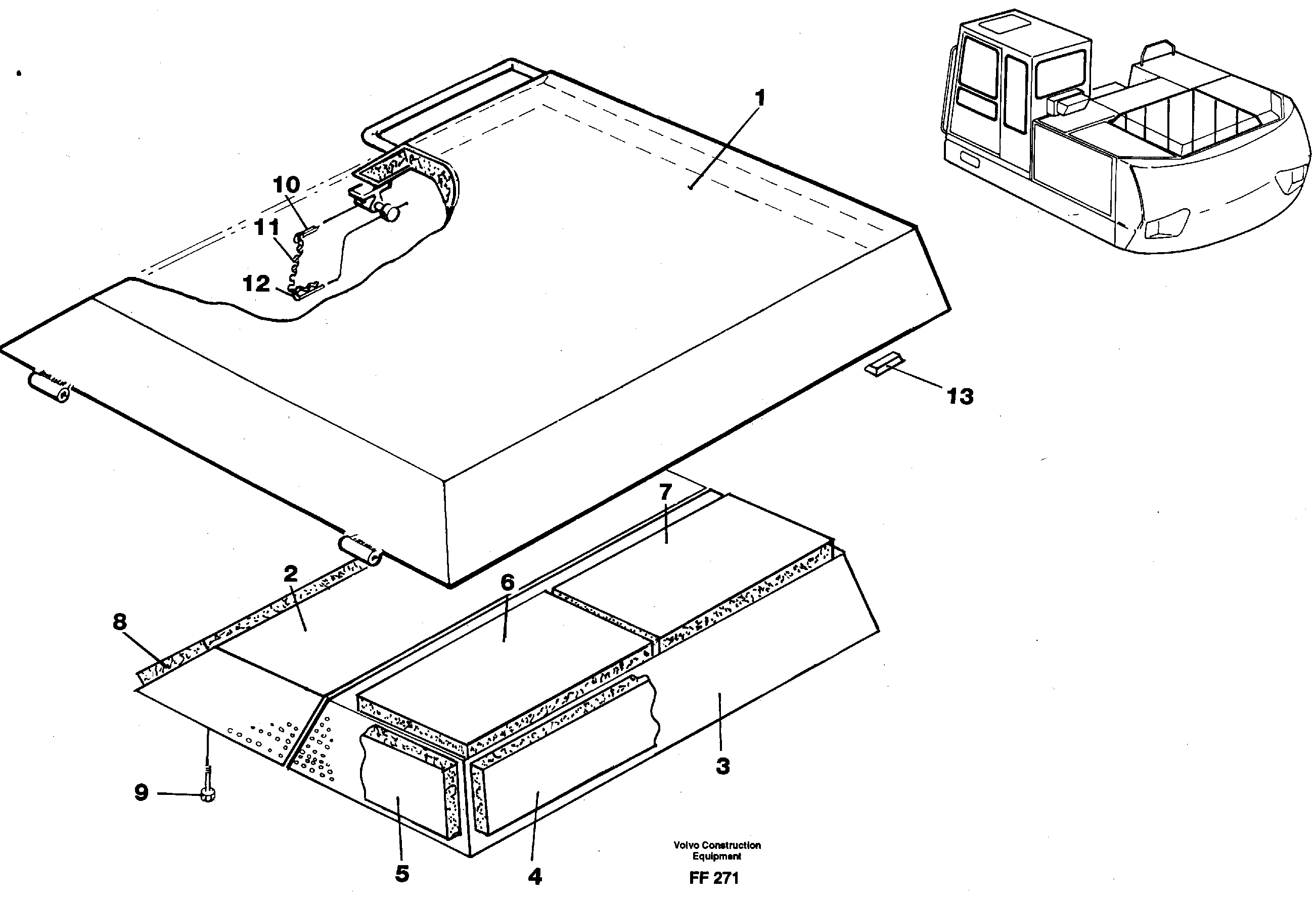 Схема запчастей Volvo EC130C - 31502 Hatch, engine EC130C ?KERMAN ?KERMAN EC130C SER NO - 220