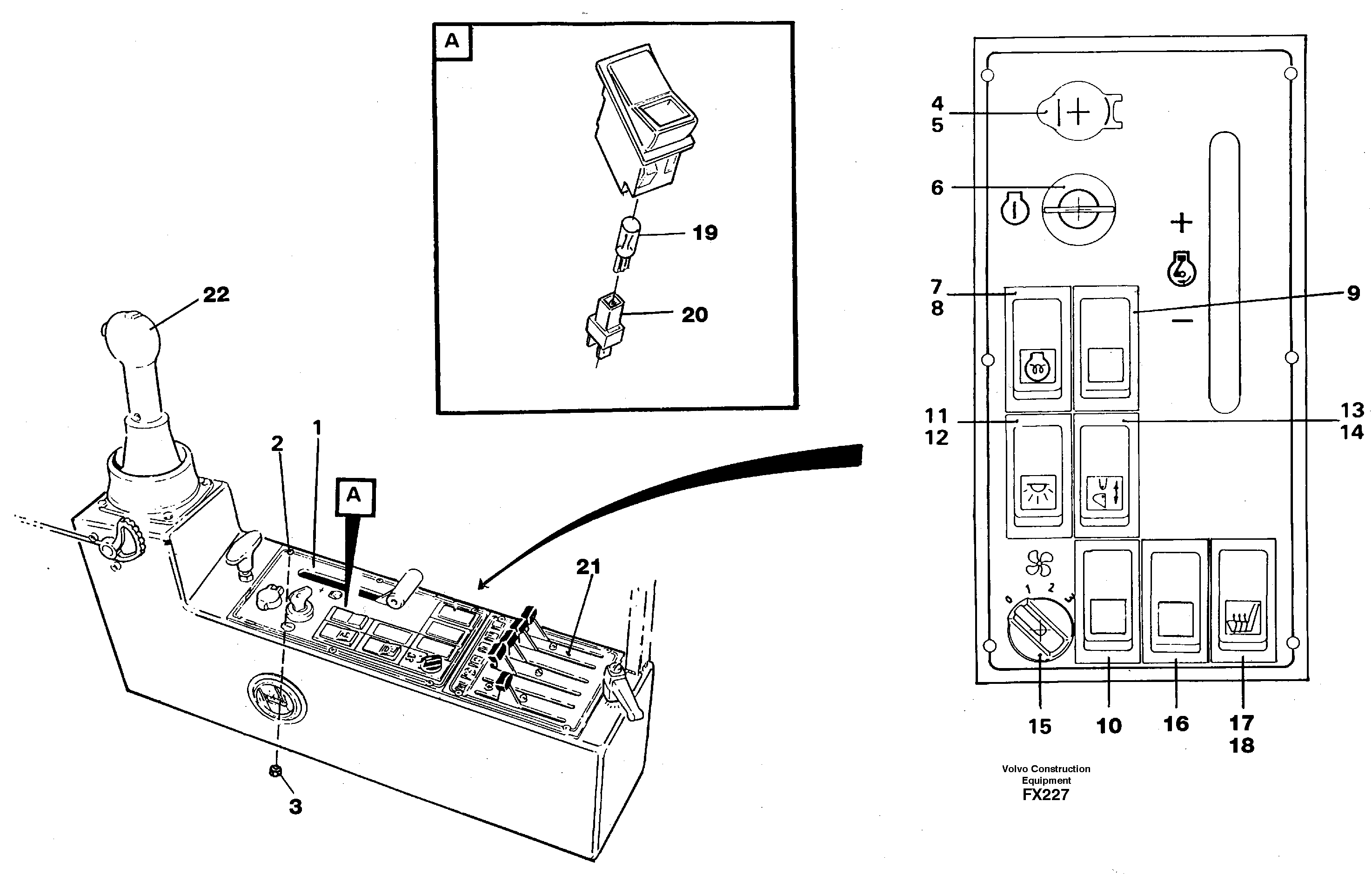 Схема запчастей Volvo EC130C - 104827 Engine control panel EC130C SER NO 221-