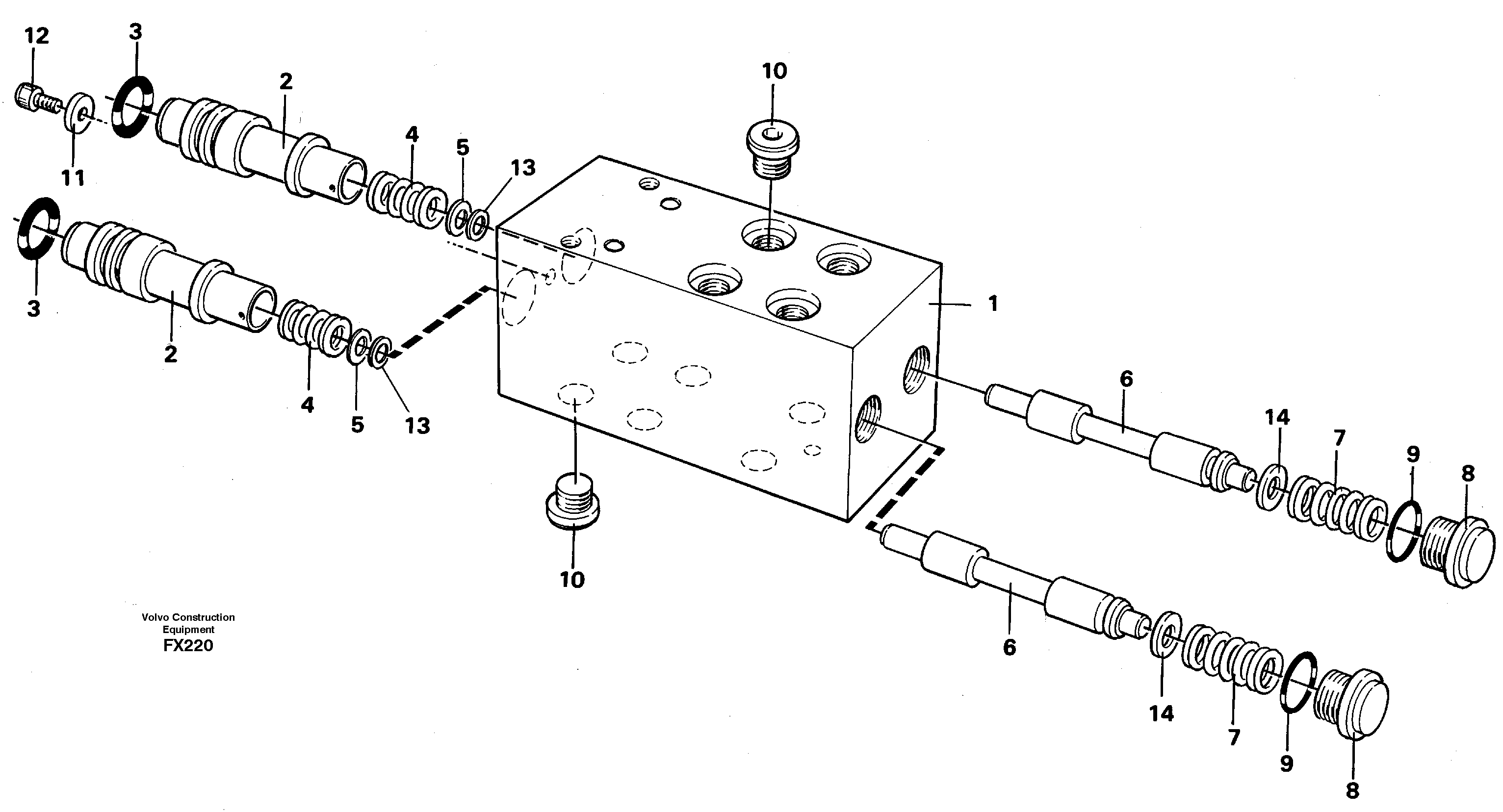 Схема запчастей Volvo EC130C - 5663 Pedal valve EC130C SER NO 221-