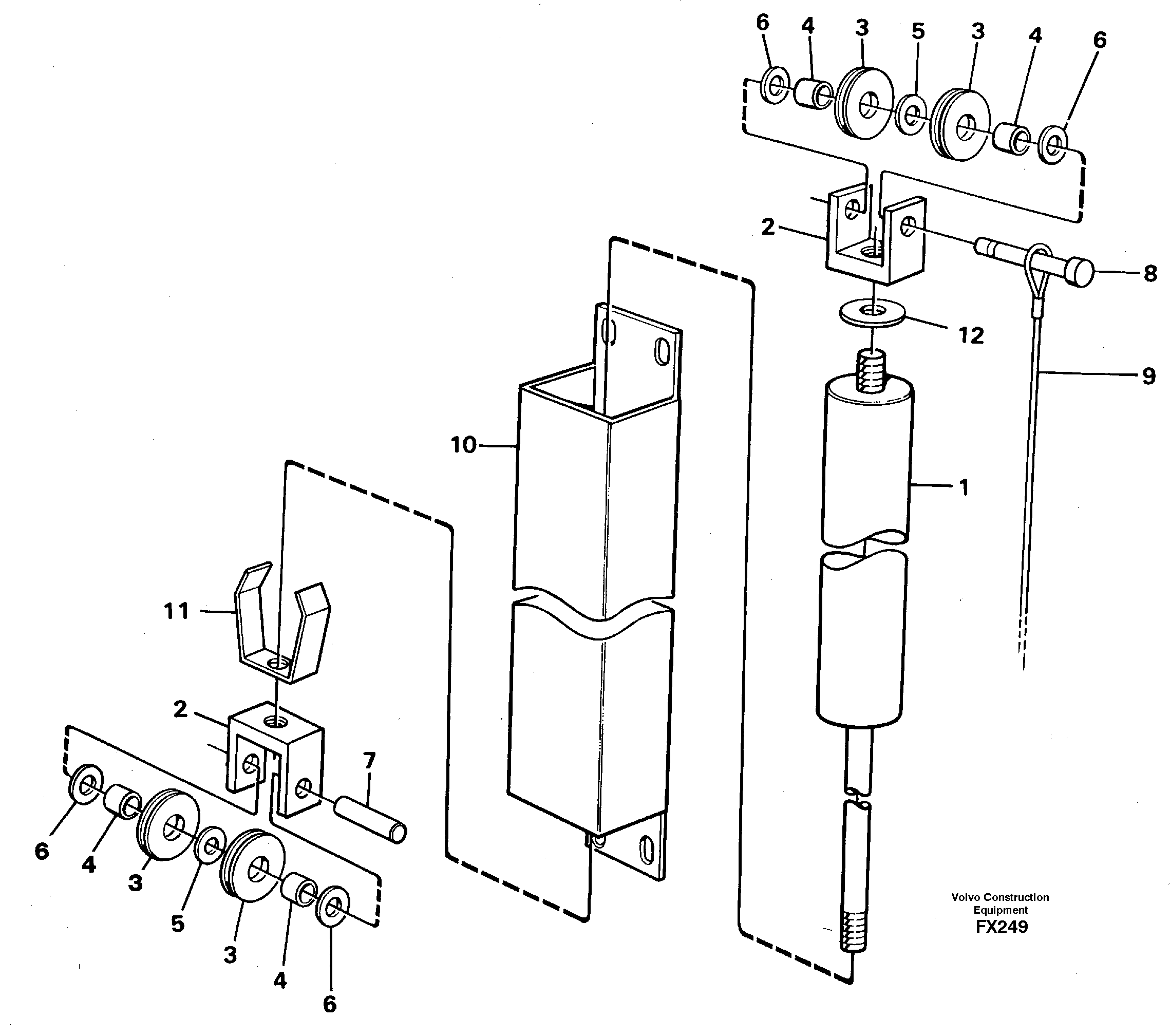Схема запчастей Volvo EC130C - 26199 Window lifts EC130C SER NO 221-