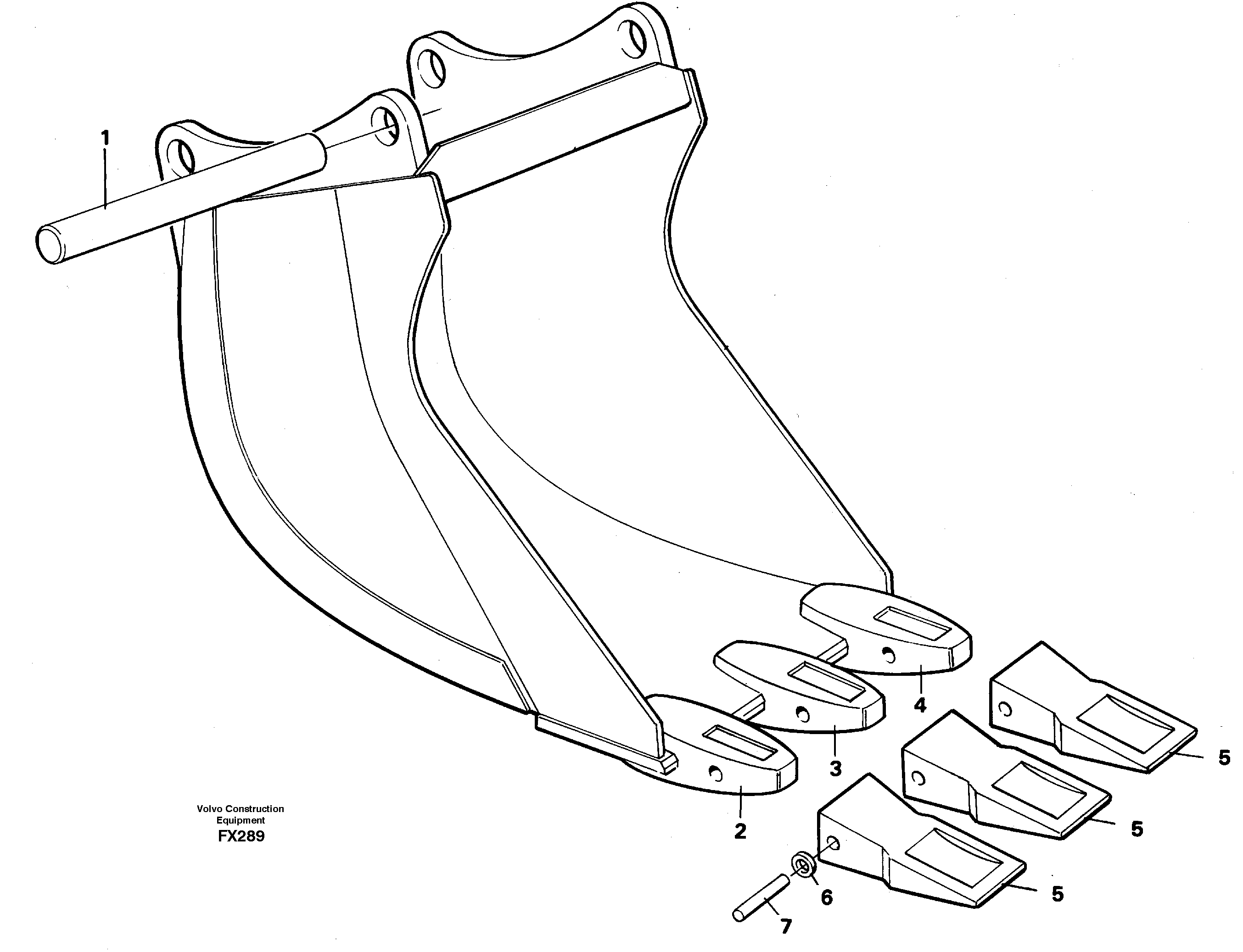 Схема запчастей Volvo EC130C - 22259 Cable bucket EC130C SER NO 221-