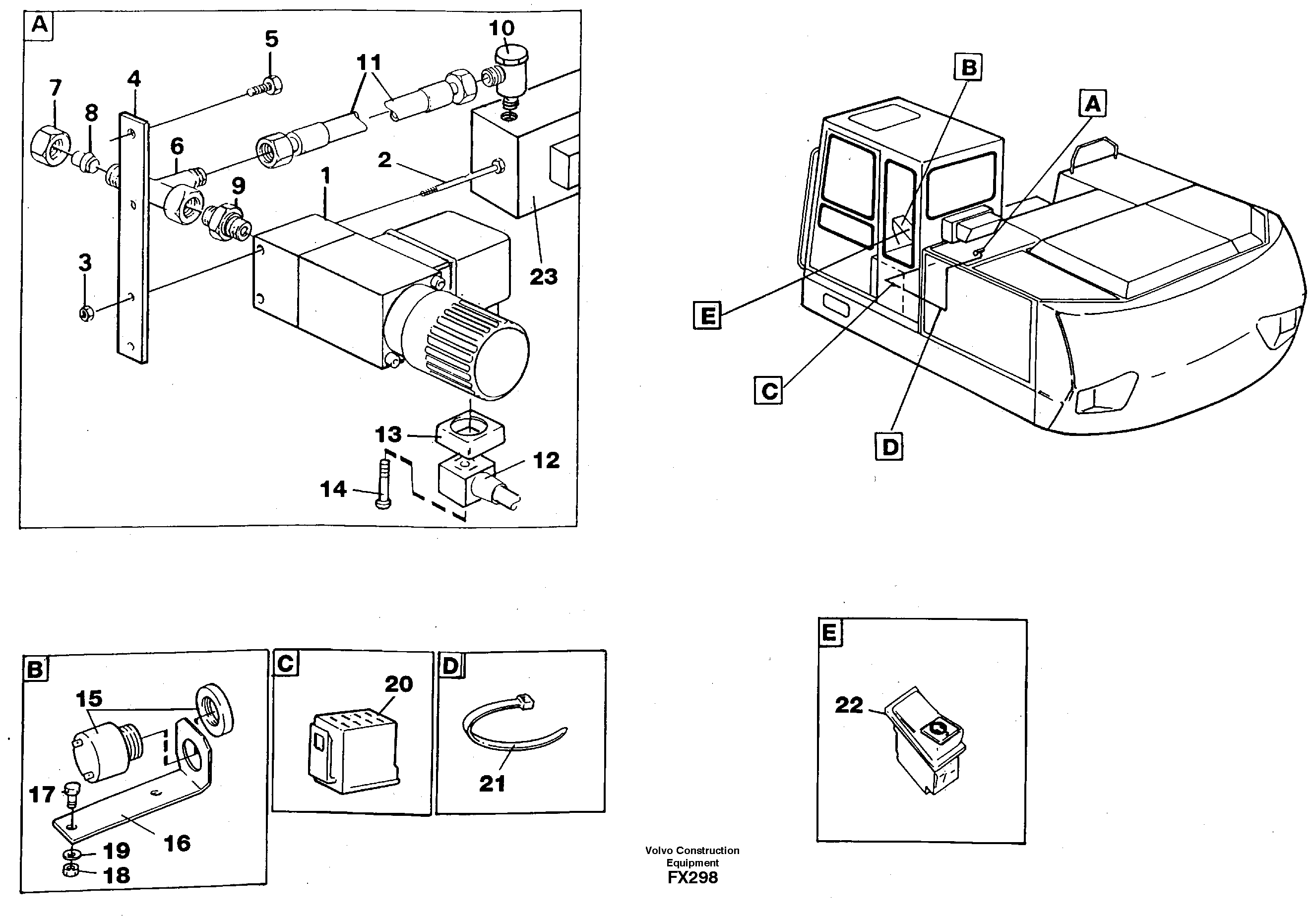 Схема запчастей Volvo EC130C - 16813 Overload protection EC130C SER NO 221-
