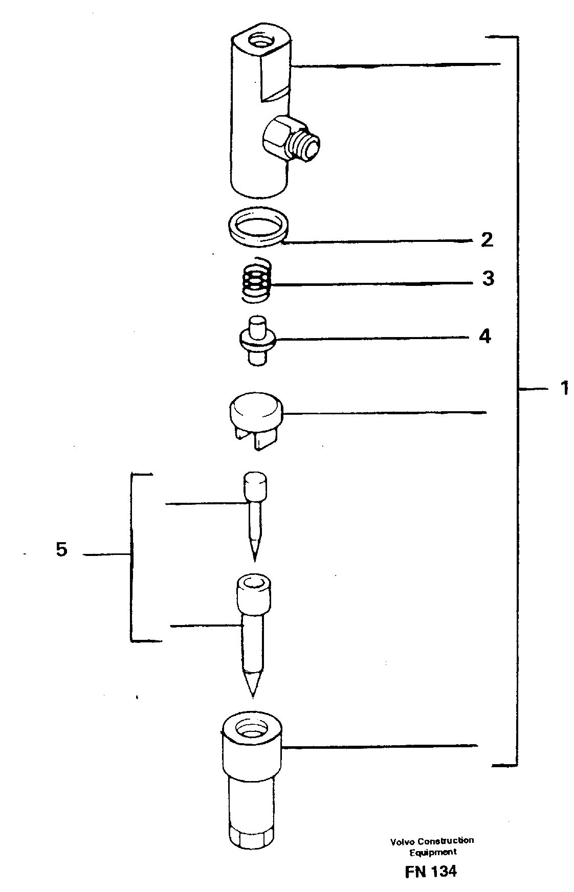 Схема запчастей Volvo EC150C - 30854 Форсунка топливная (инжектор) EC150C ?KERMAN ?KERMAN EC150C SER NO - 253