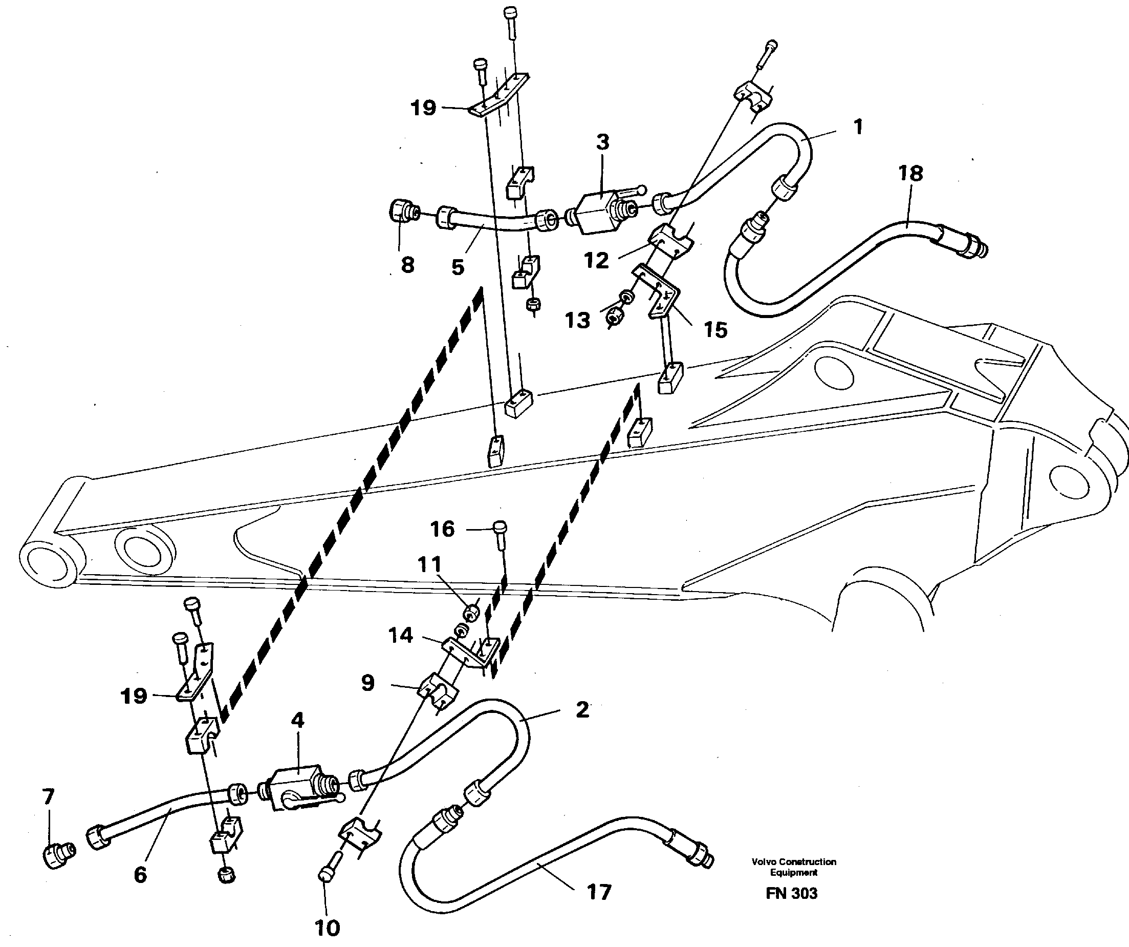 Схема запчастей Volvo EC150C - 31751 Hammer equipment with shut-off cocks on dipper arm 2.0 m/2.4 m and 2.4 m EC150C ?KERMAN ?KERMAN EC150C SER NO - 253
