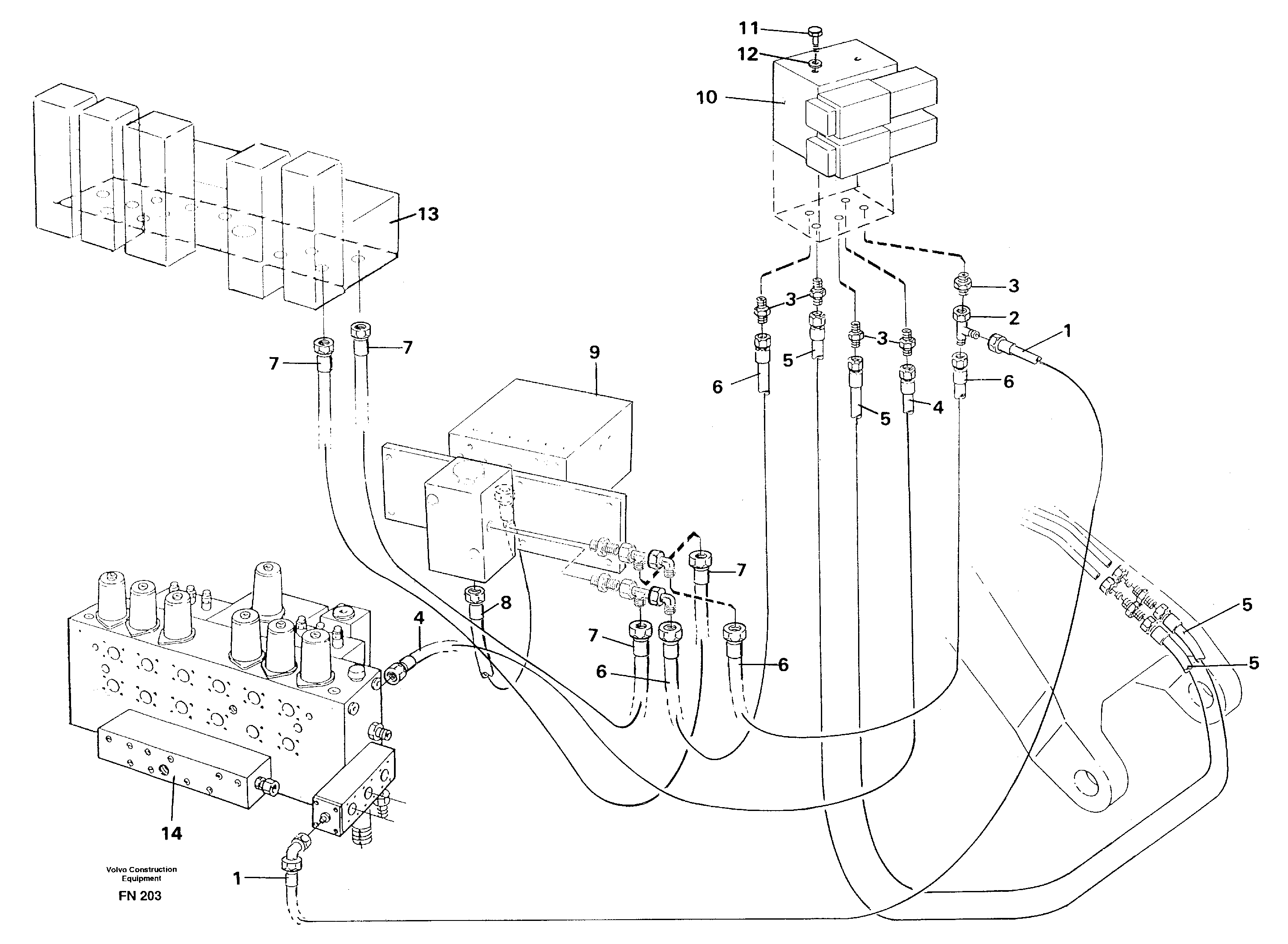 Схема запчастей Volvo EC150C - 7946 Hydr. quick fit equipm. on super structure EC150C ?KERMAN ?KERMAN EC150C SER NO - 253