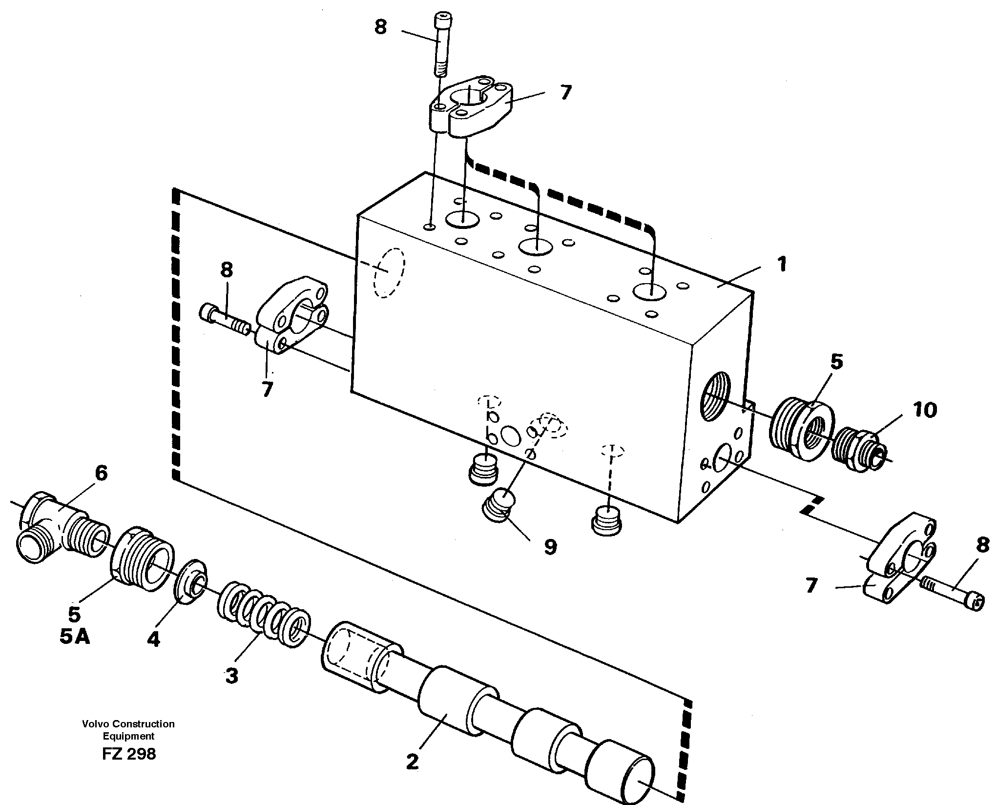 Схема запчастей Volvo EC150C - 45216 Operating valve EC150C SER NO 254-