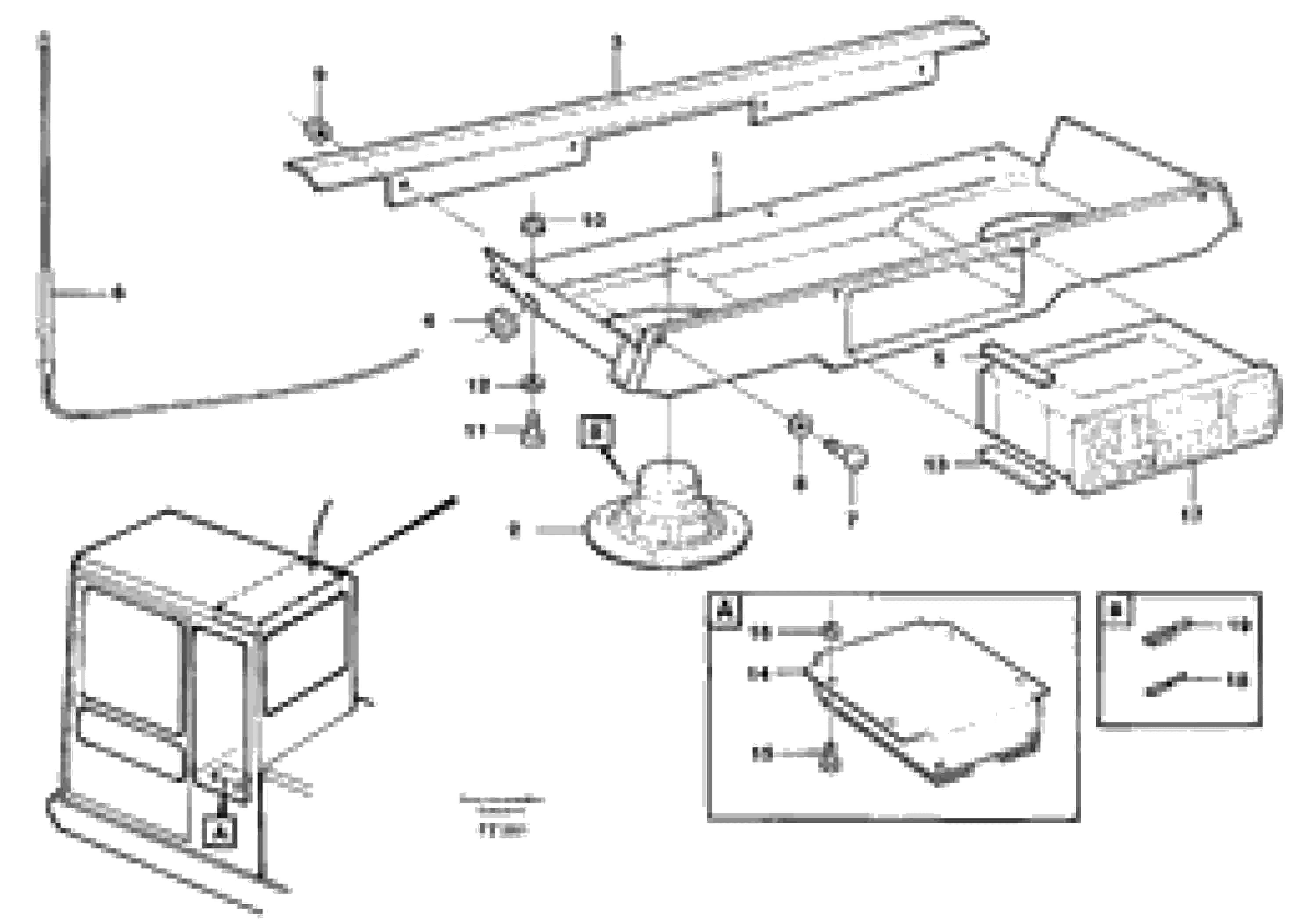 Схема запчастей Volvo EC150C - 8368 Radio installation with converter EC150C SER NO 254-