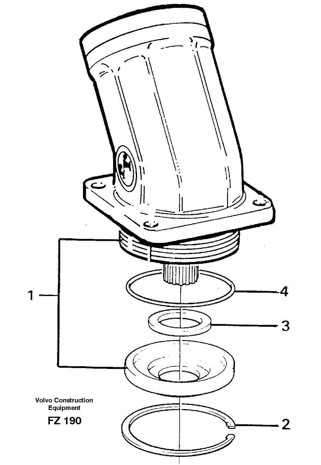 Схема запчастей Volvo EC150C - 20299 Hydraulic motor, slew EC150C SER NO 254-
