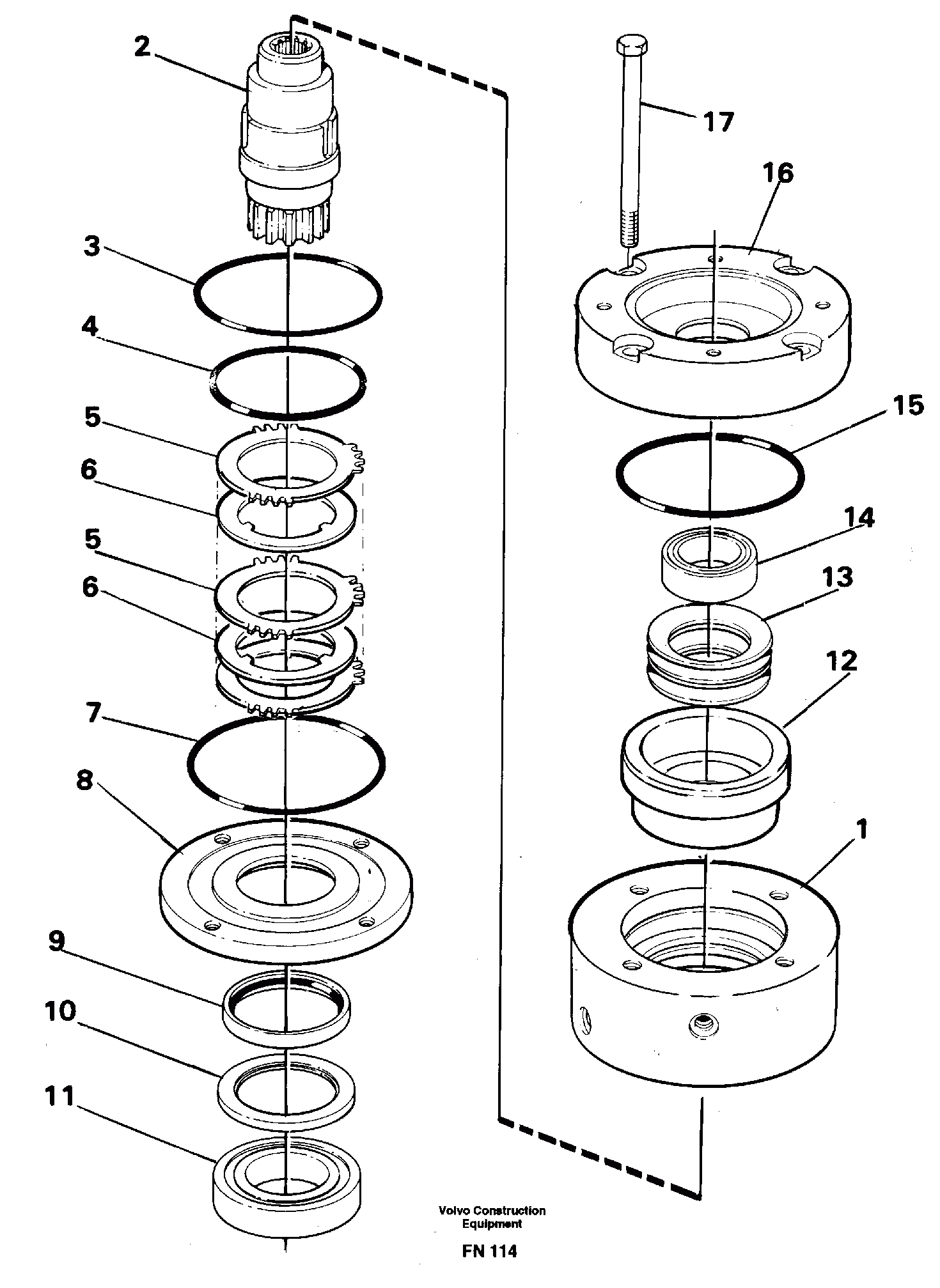 Схема запчастей Volvo EC150C - 31760 Slewing brake EC150C ?KERMAN ?KERMAN EC150C SER NO - 253