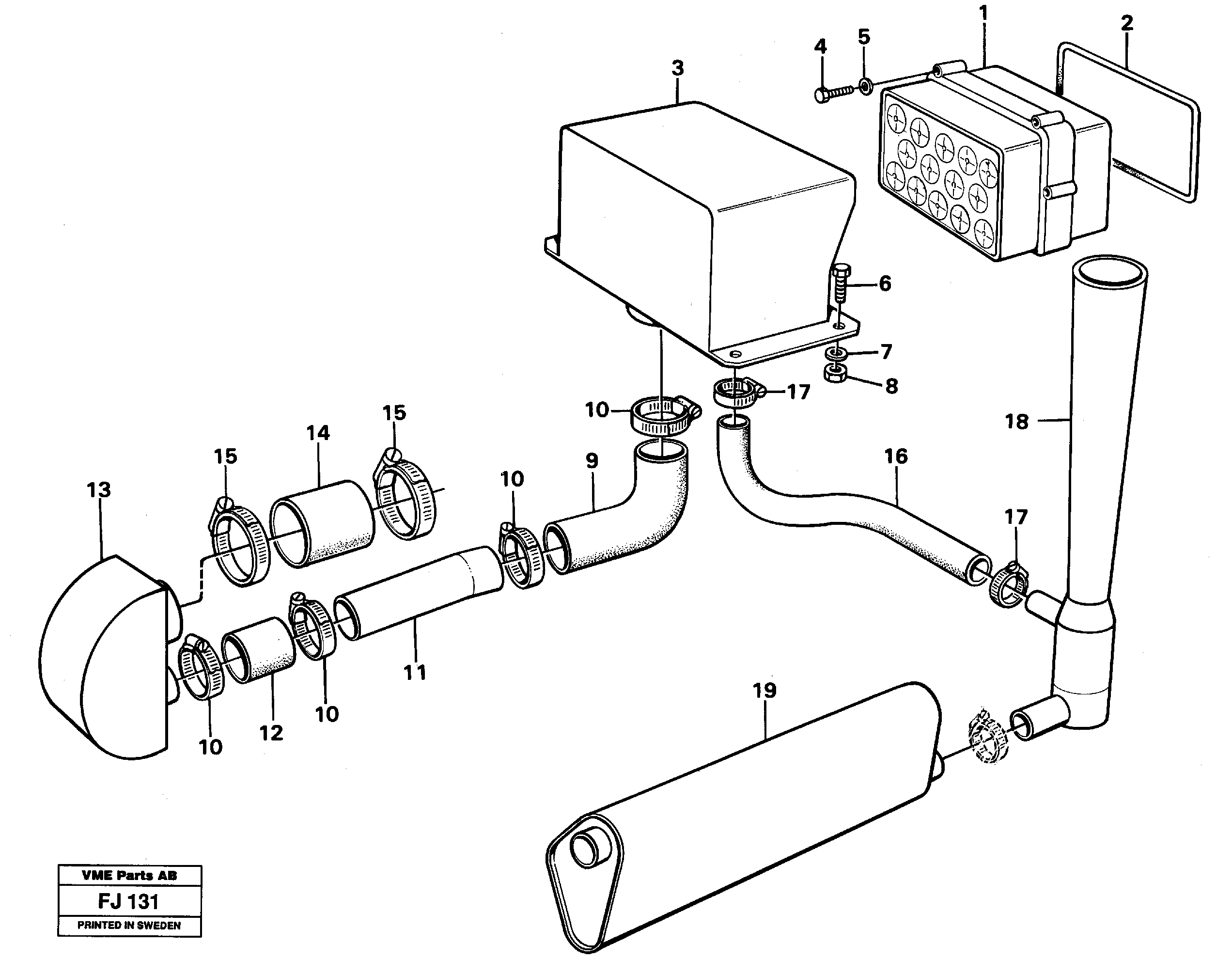 Схема запчастей Volvo EC200 - 83936 Precyclone with ejector EC200 ?KERMAN ?KERMAN EC200
