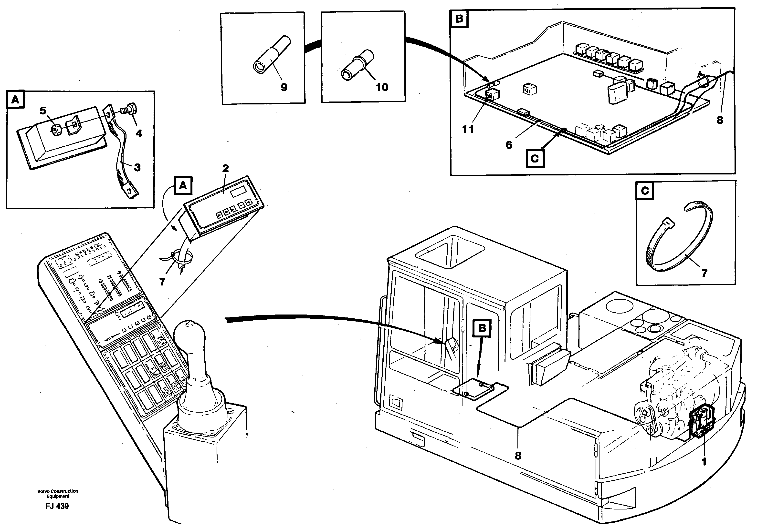Схема запчастей Volvo EC200 - 44290 Electric installation, diesel heater EC200 ?KERMAN ?KERMAN EC200