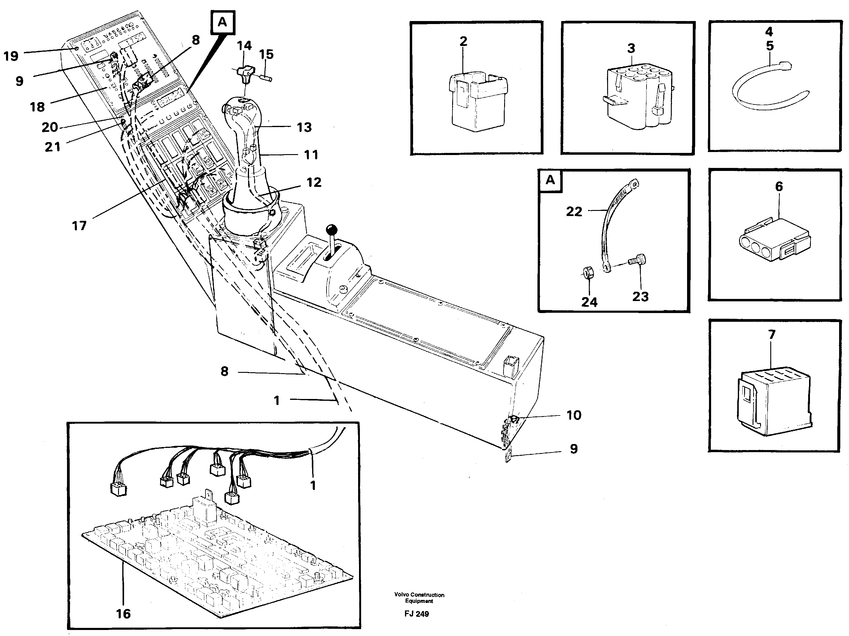 Схема запчастей Volvo EC200 - 48992 Cable harness, side panel, right EC200 ?KERMAN ?KERMAN EC200