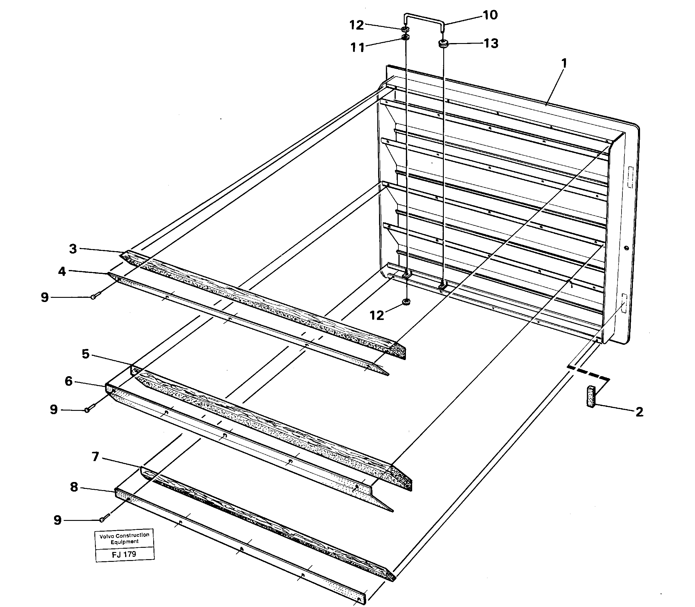 Схема запчастей Volvo EC200 - 18021 Door,cooler EC200 ?KERMAN ?KERMAN EC200