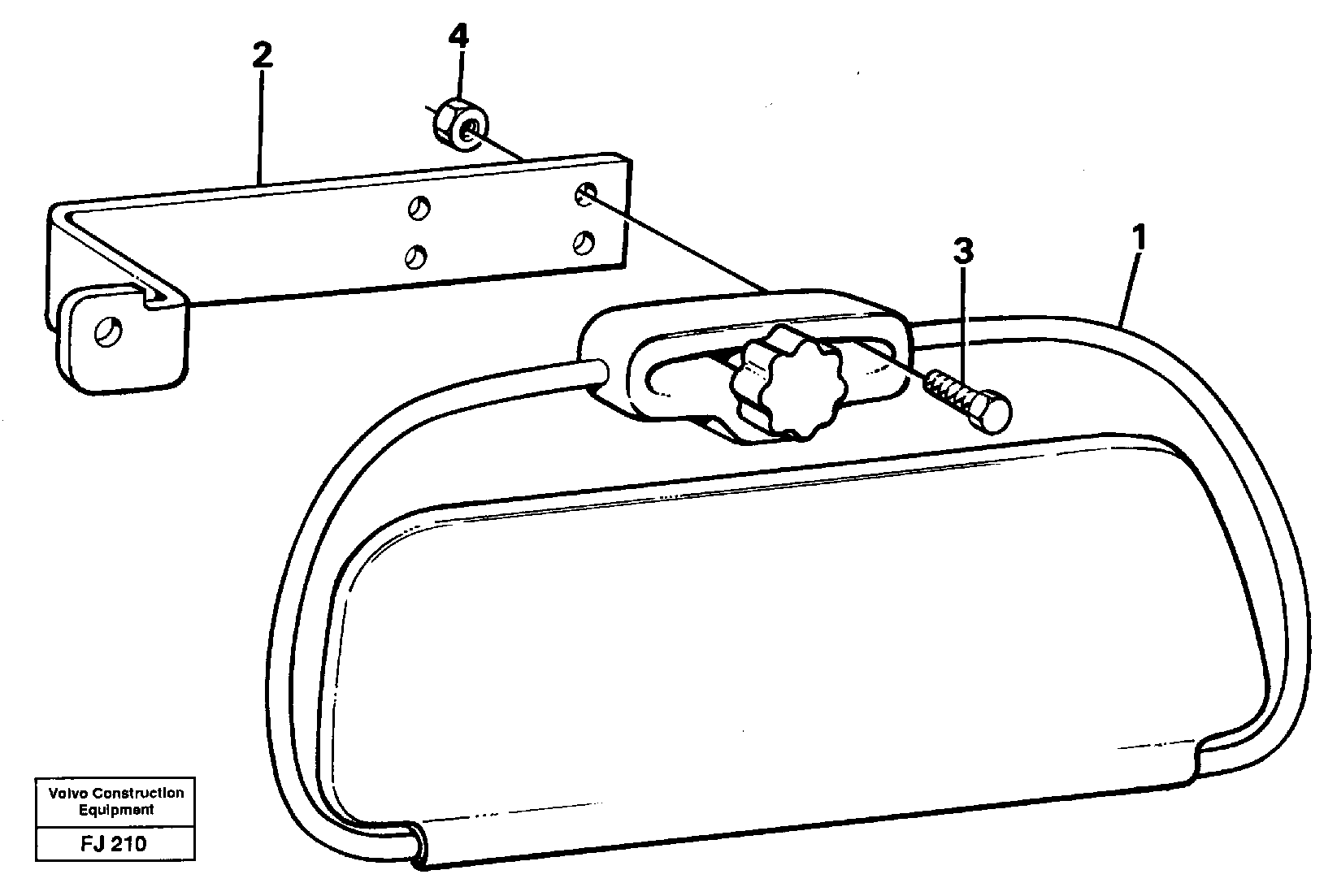 Схема запчастей Volvo EC200 - 20088 Sun visor, interior EC200 ?KERMAN ?KERMAN EC200