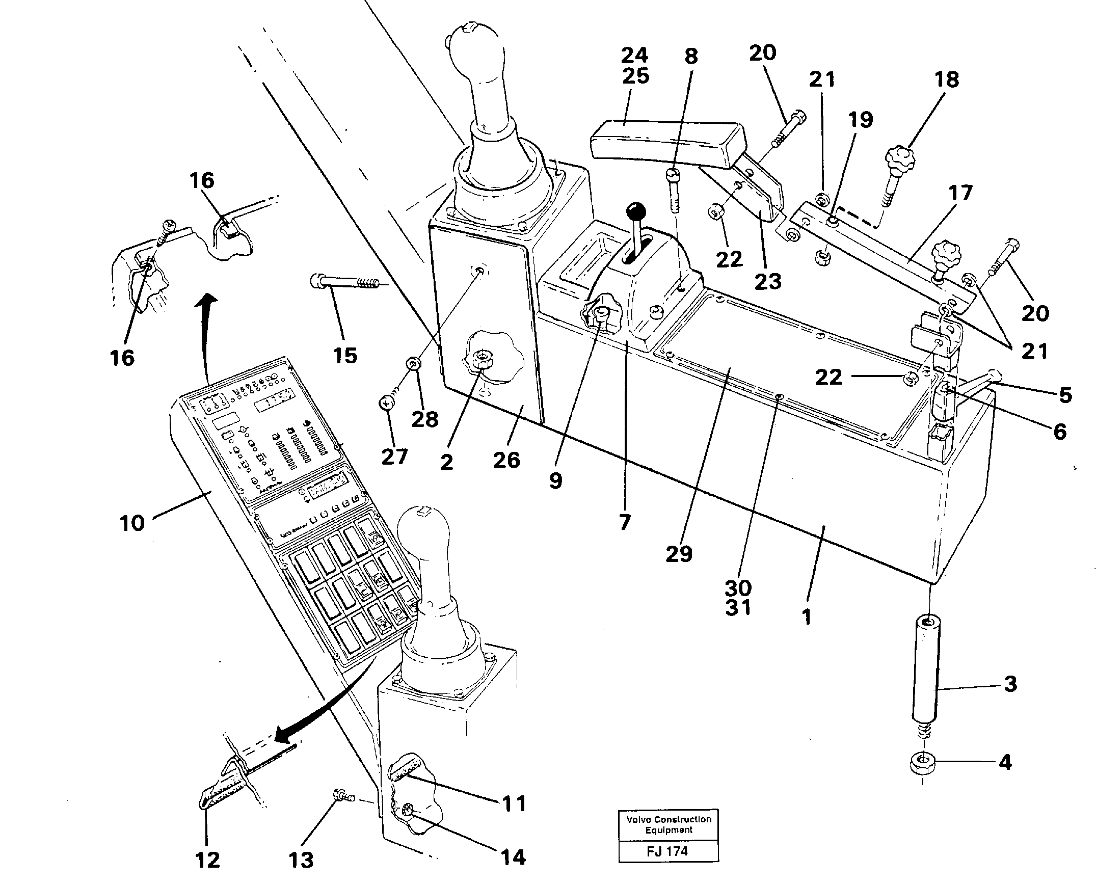 Схема запчастей Volvo EC200 - 20090 Side panel right EC200 ?KERMAN ?KERMAN EC200