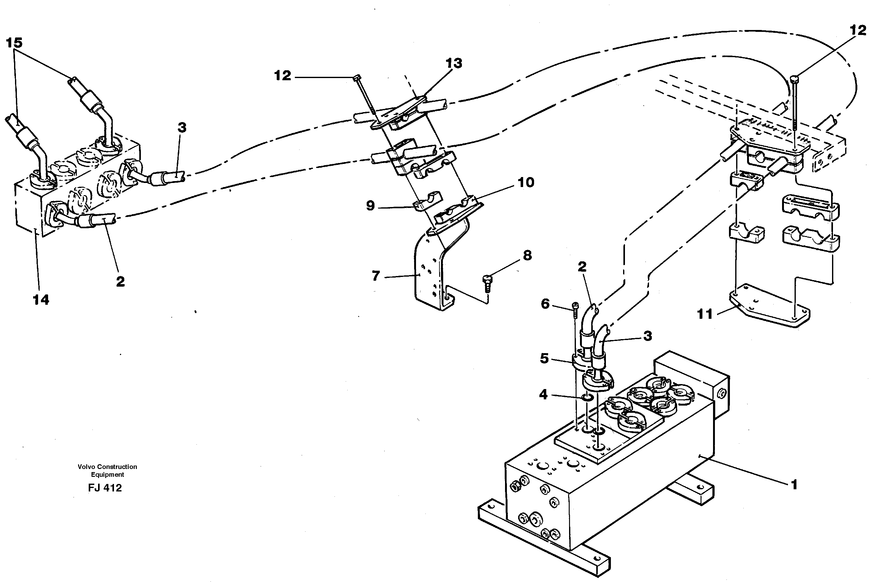 Схема запчастей Volvo EC200 - 33327 Hydraulic system, bucket EC200 ?KERMAN ?KERMAN EC200