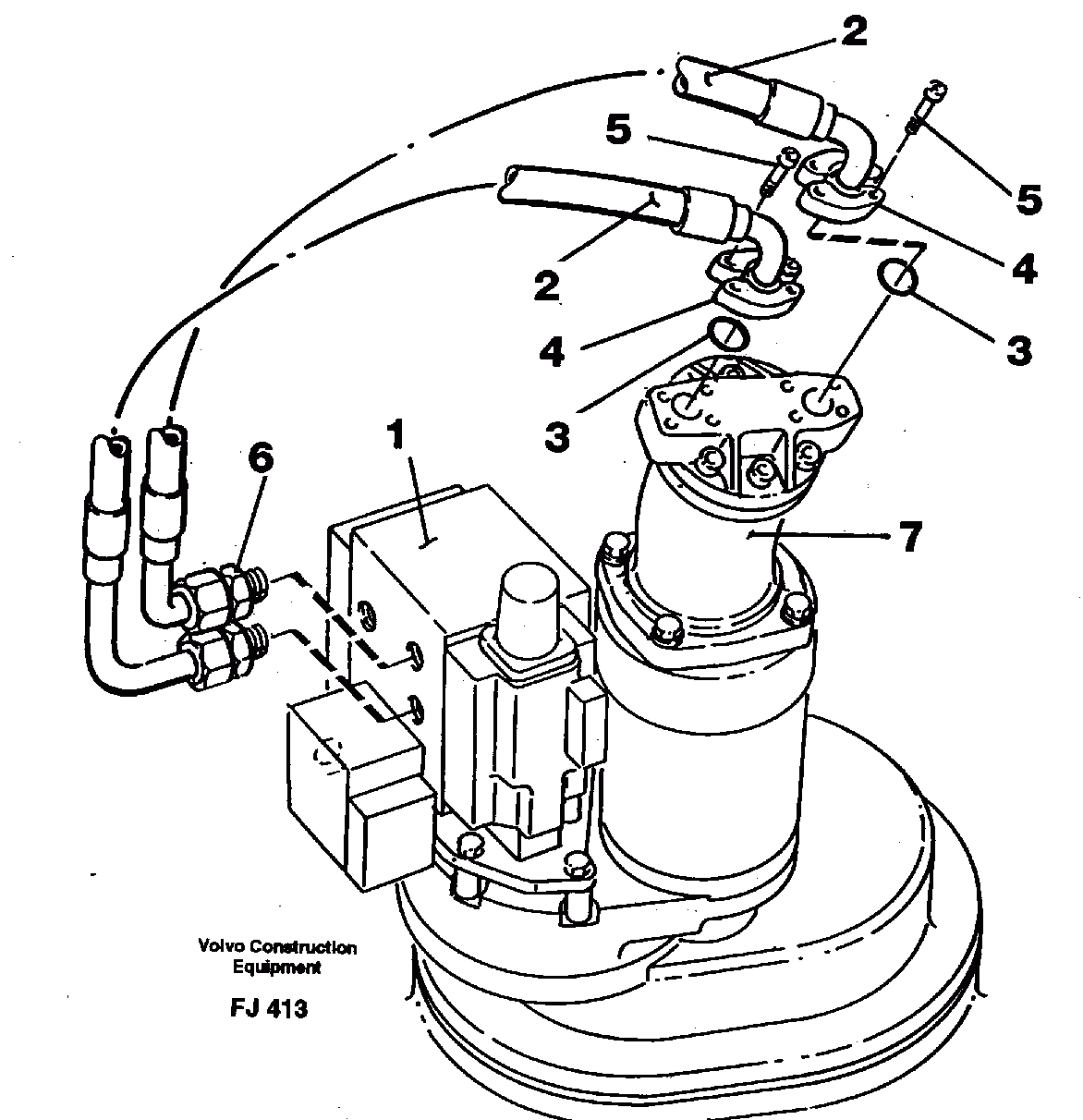Схема запчастей Volvo EC200 - 89164 Boom swing system EC200 ?KERMAN ?KERMAN EC200