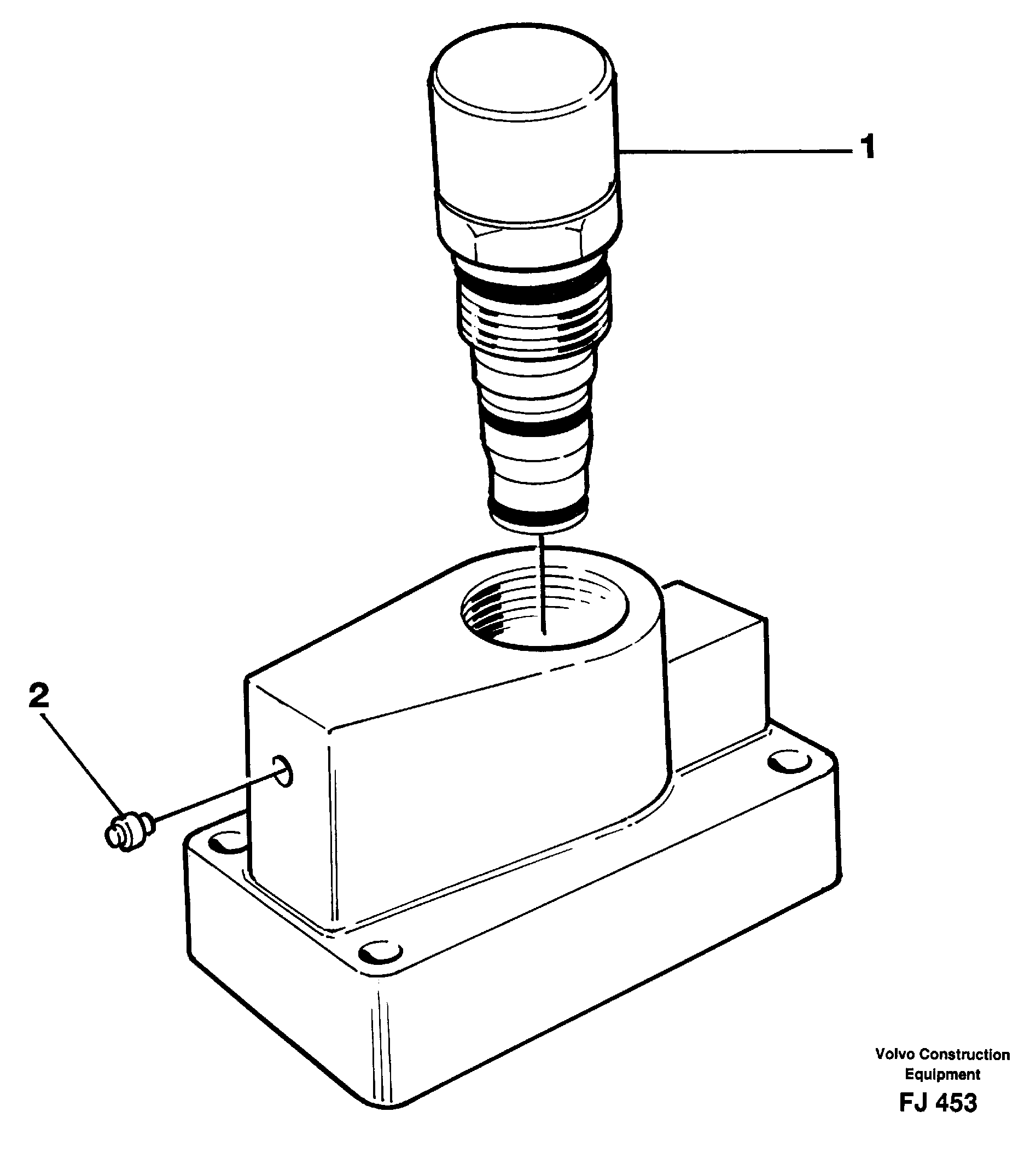 Схема запчастей Volvo EC200 - 23740 Pressure limiting valve EC200 ?KERMAN ?KERMAN EC200