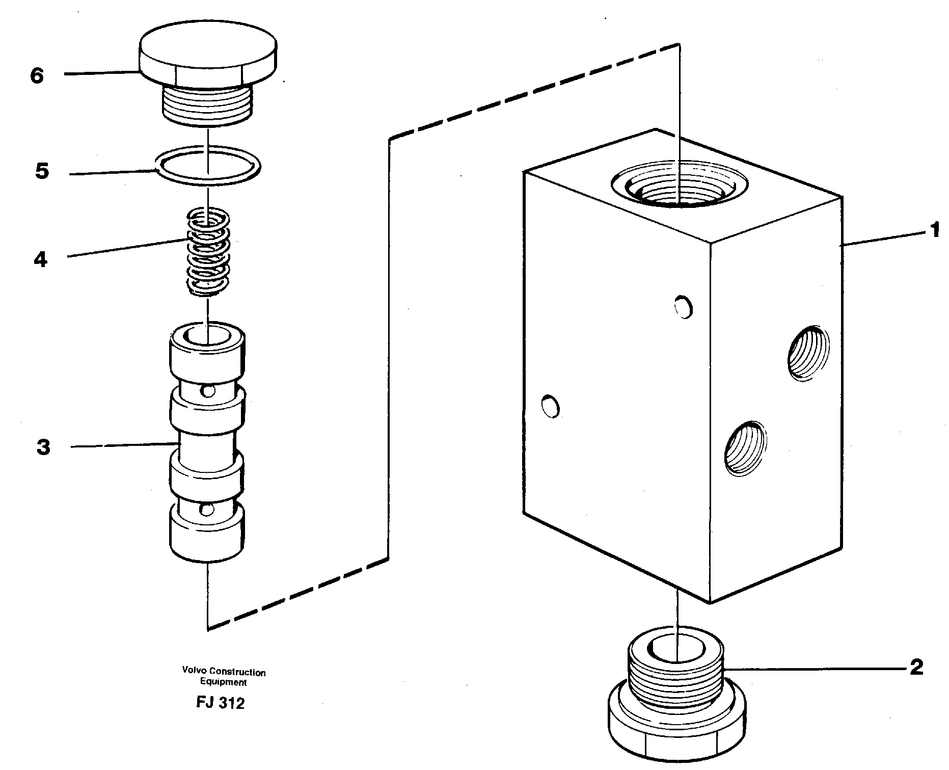Схема запчастей Volvo EC200 - 7000 High speed valve EC200 ?KERMAN ?KERMAN EC200