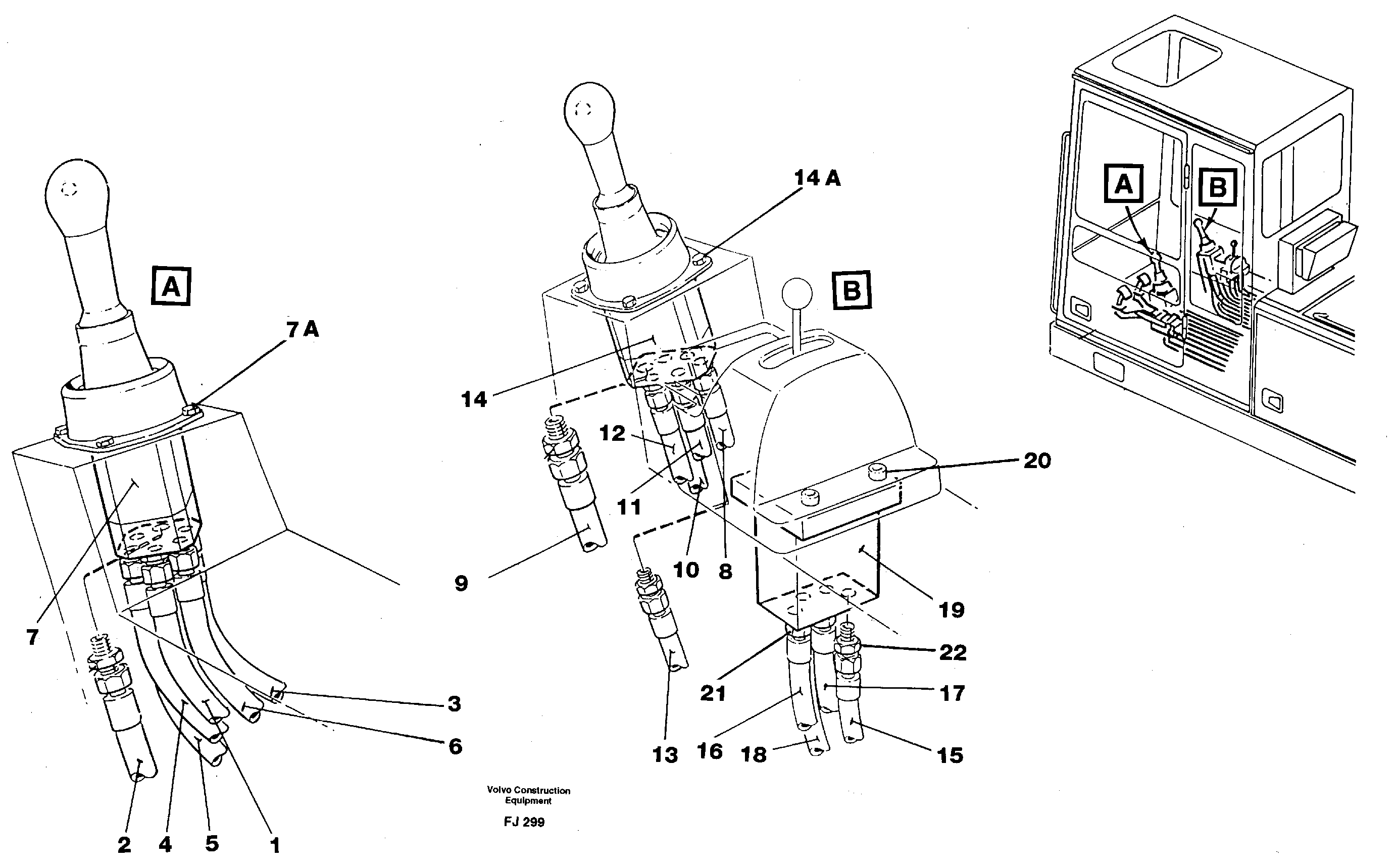 Схема запчастей Volvo EC200 - 41962 Joy Stick left and right EC200 ?KERMAN ?KERMAN EC200