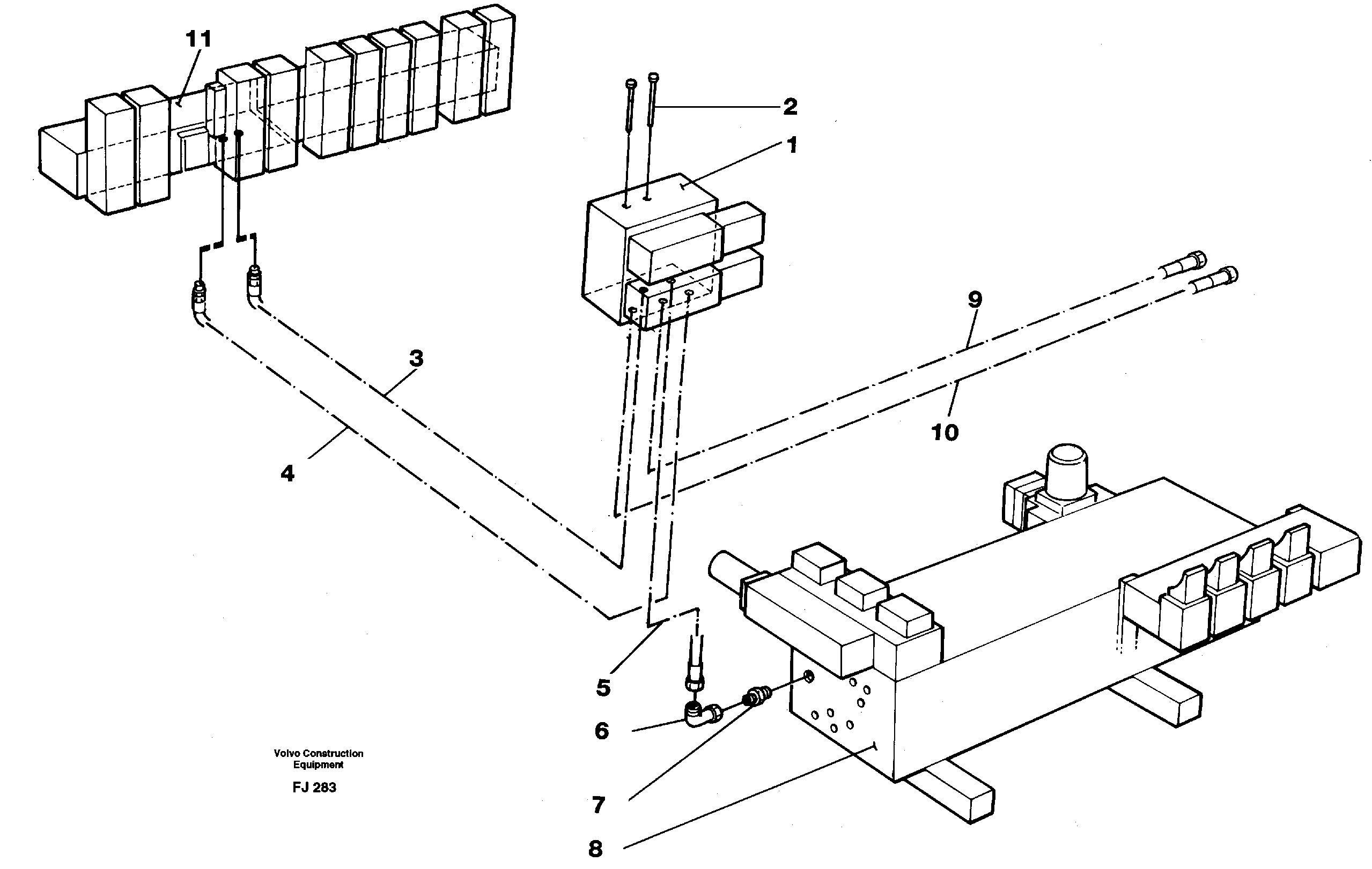 Схема запчастей Volvo EC200 - 41975 Hydr. quickfit equipment on superstructure EC200 ?KERMAN ?KERMAN EC200
